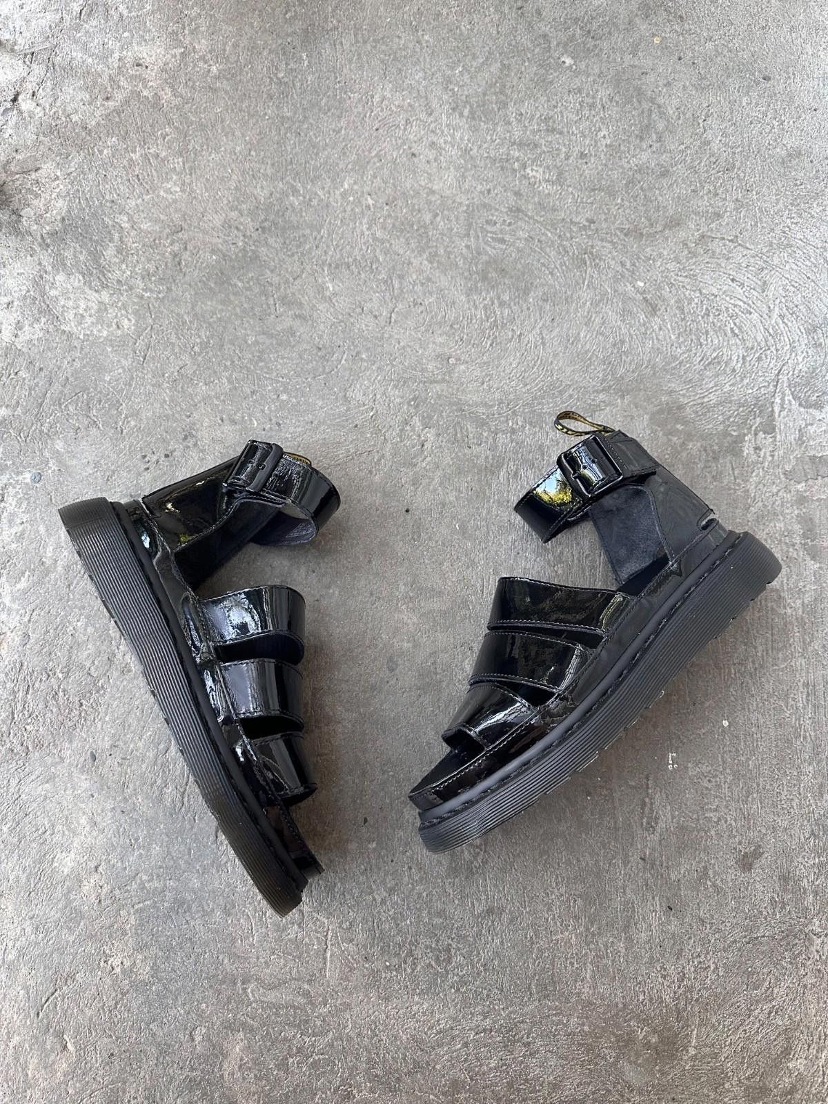 Dr. Martens Dr Martens Clarissa Black Patent Leather Sandals Uk 6 39 Size US 6 / IT 36 - 2 Thumbnail