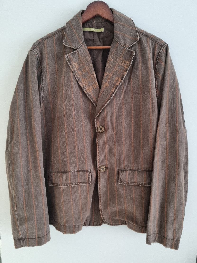 Guru brown pinstriped blazer Size 40R - 1 Thumbnail