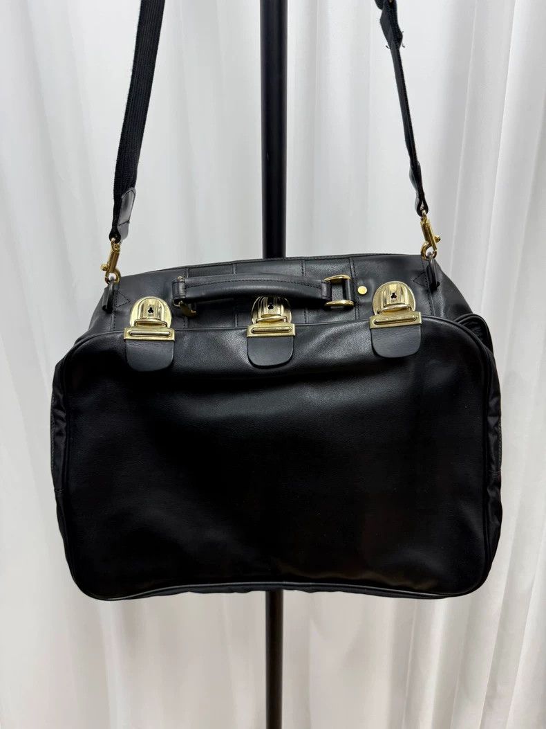 Yohji Yamamoto yohji yamamoto Two-in-one satchel with black and gold buck Size ONE SIZE - 1 Thumbnail
