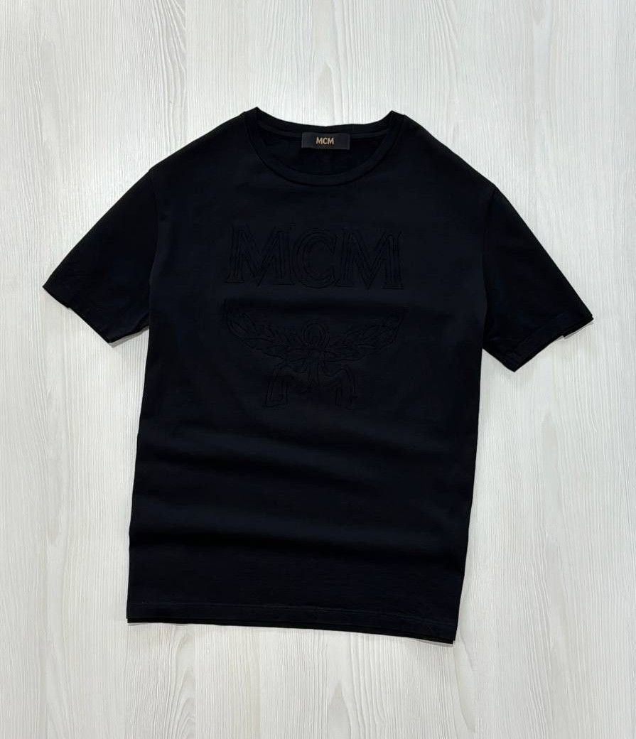 MCM MCM centr logo t shirt men cotton S M black Size US M / EU 48-50 / 2 - 2 Thumbnail
