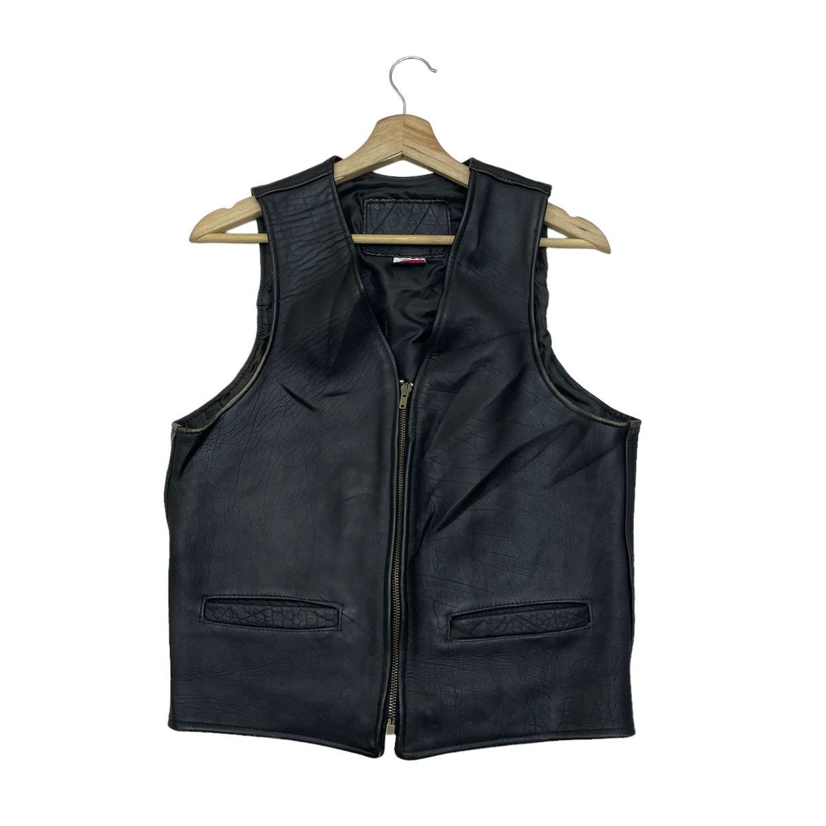 Harley Davidson 🔥Vintage Branded Garment Genuine Leather Vest Jacket Size US S / EU 44-46 / 1 - 1 Thumbnail