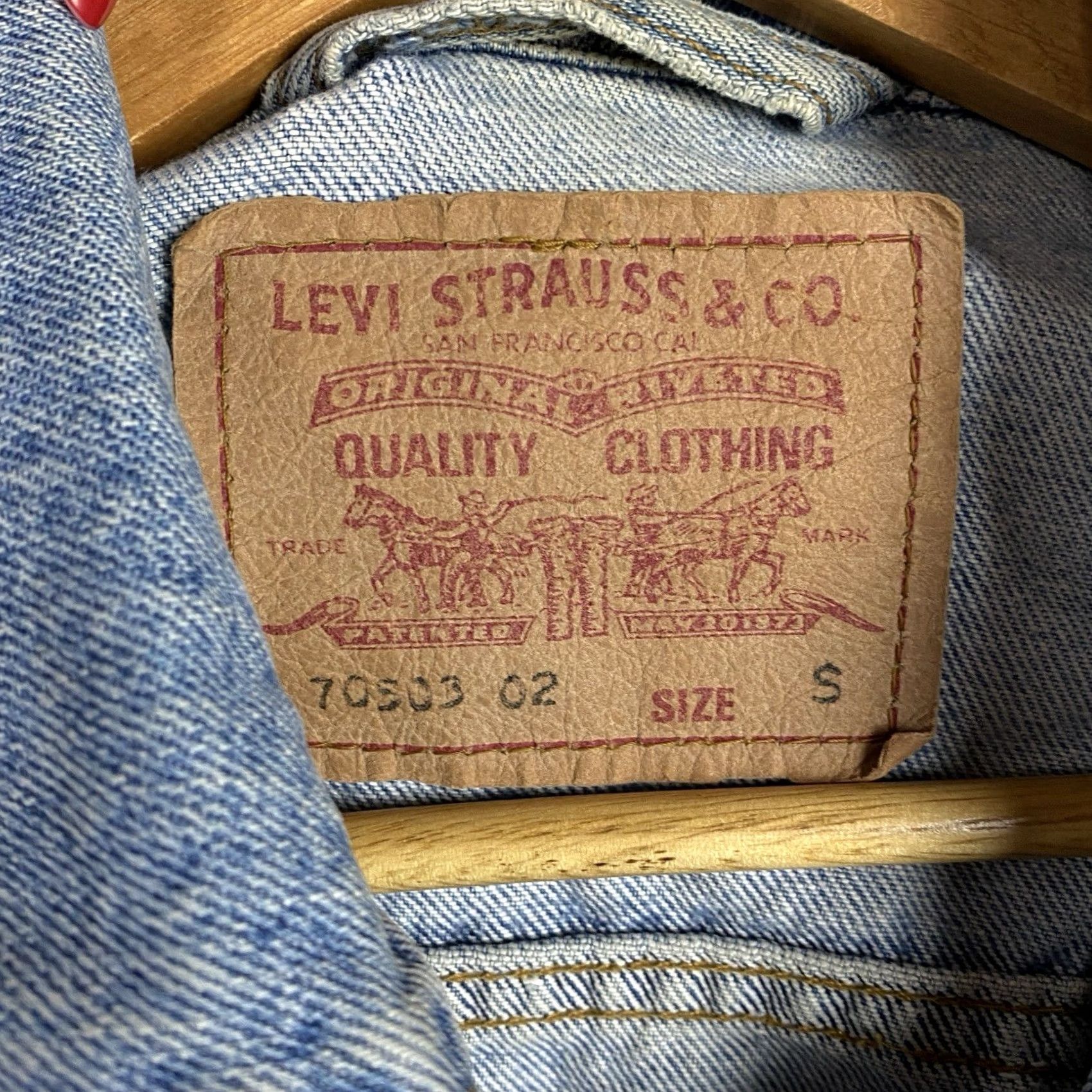 Levi's Levi'S Denim Trucker Jacket Blue Cotton Retro S Size Size US S / EU 44-46 / 1 - 4 Thumbnail