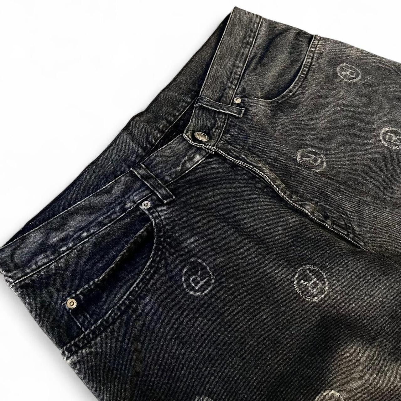 Martine Rose "R" logo print straight leg jeans Size US 34 / EU 50 - 4 Thumbnail