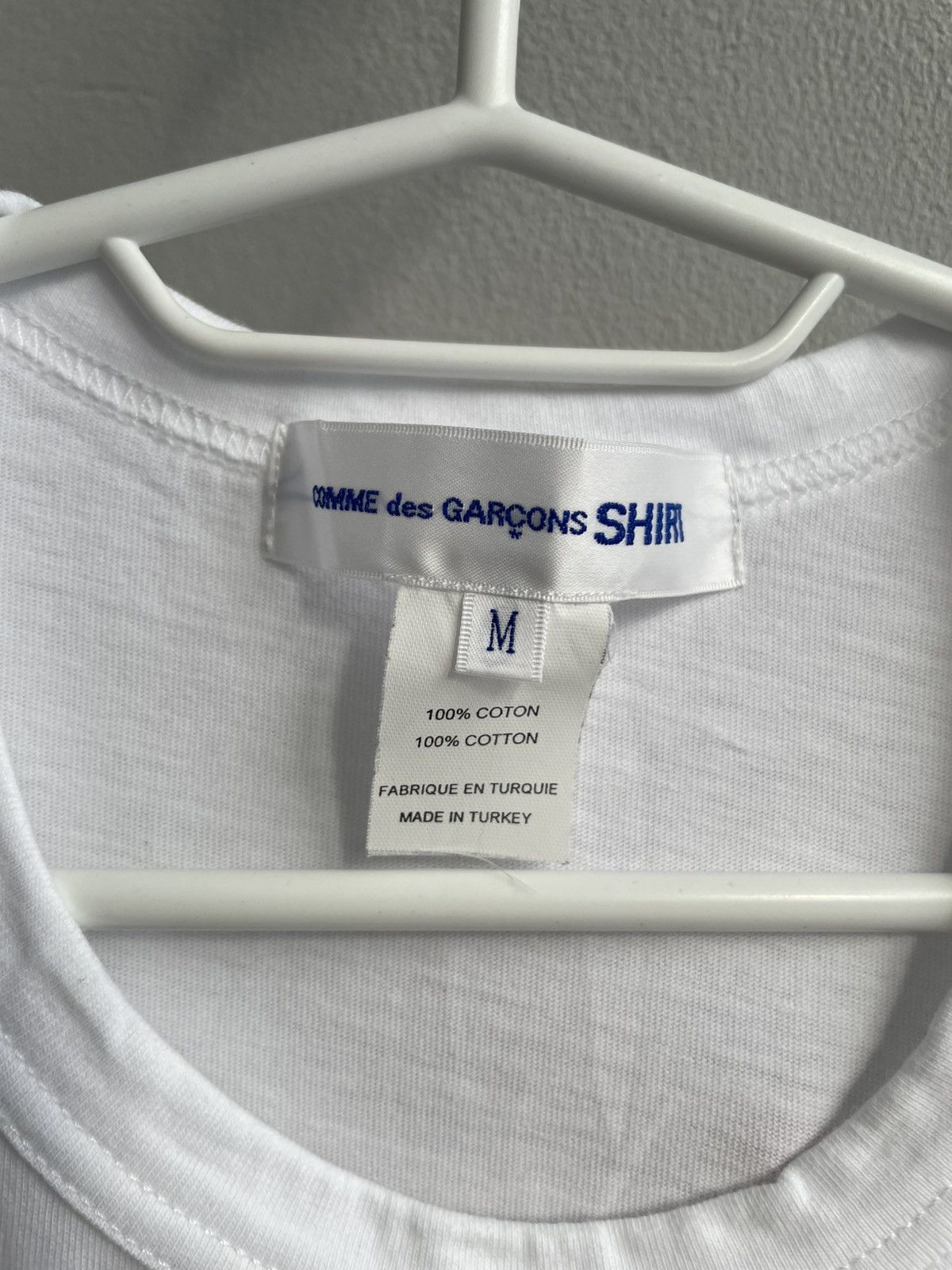 Comme des Garcons SHIRT RARE Comme Des Garcons SHIRT Big Logo T-Shirt Tee White Size US M / EU 48-50 / 2 - 8 Thumbnail