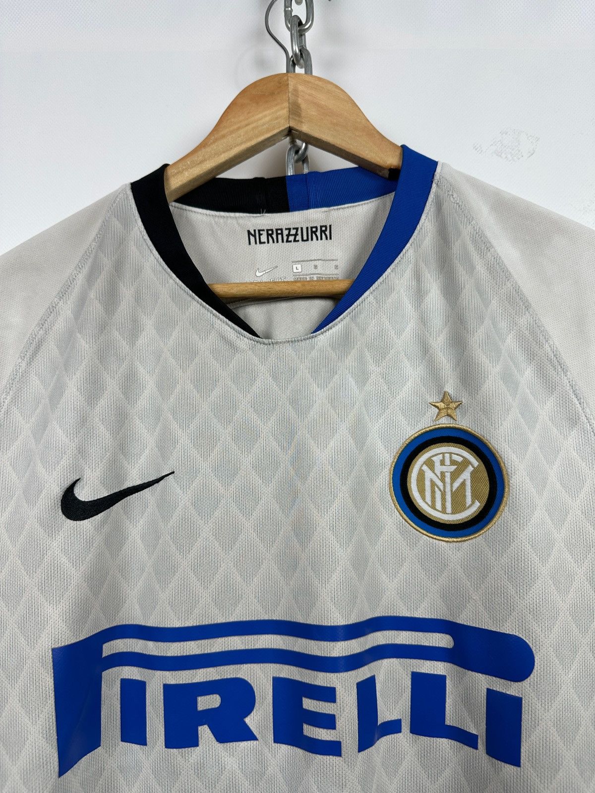 Nike 2018/19 Nike Inter Milan Away Kit Soccer Jersey Size US L / EU 52-54 / 3 - 7 Thumbnail