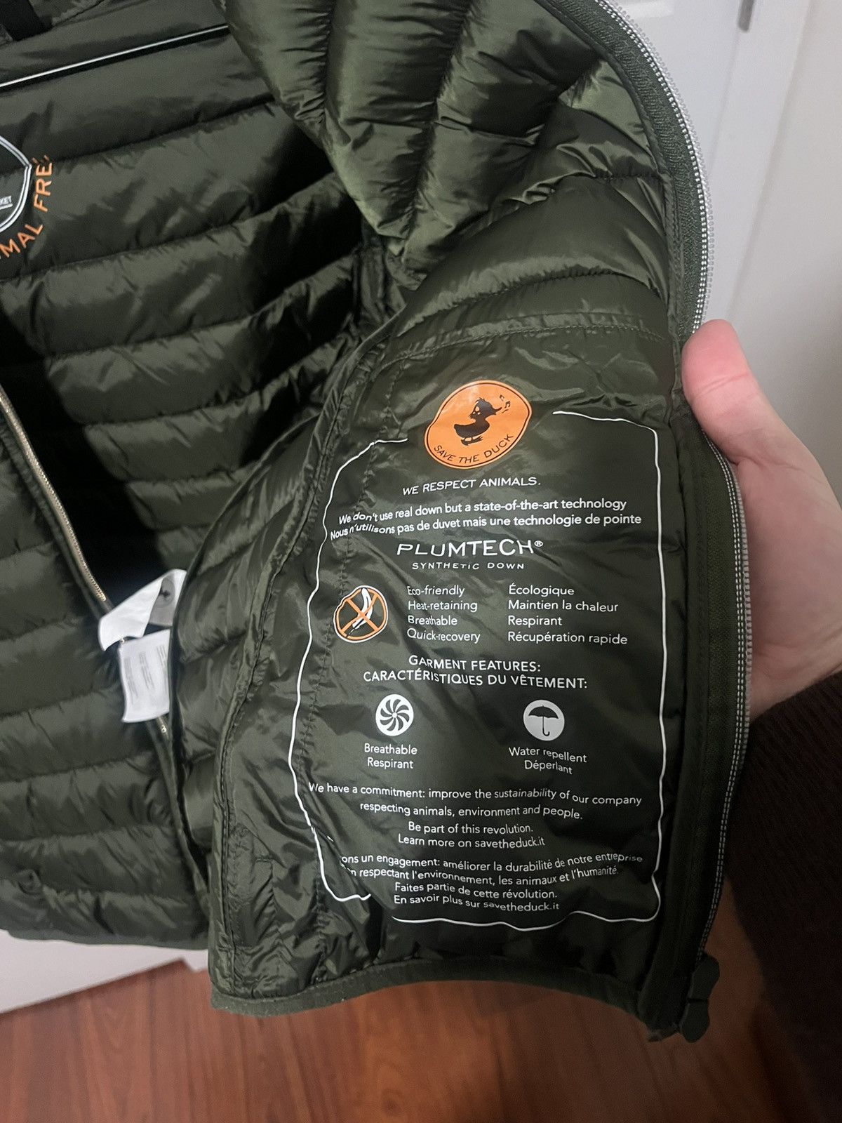 Save The Duck Save The Duck Green Insulated Jacket Size S / US 4 / IT 40 - 4 Thumbnail