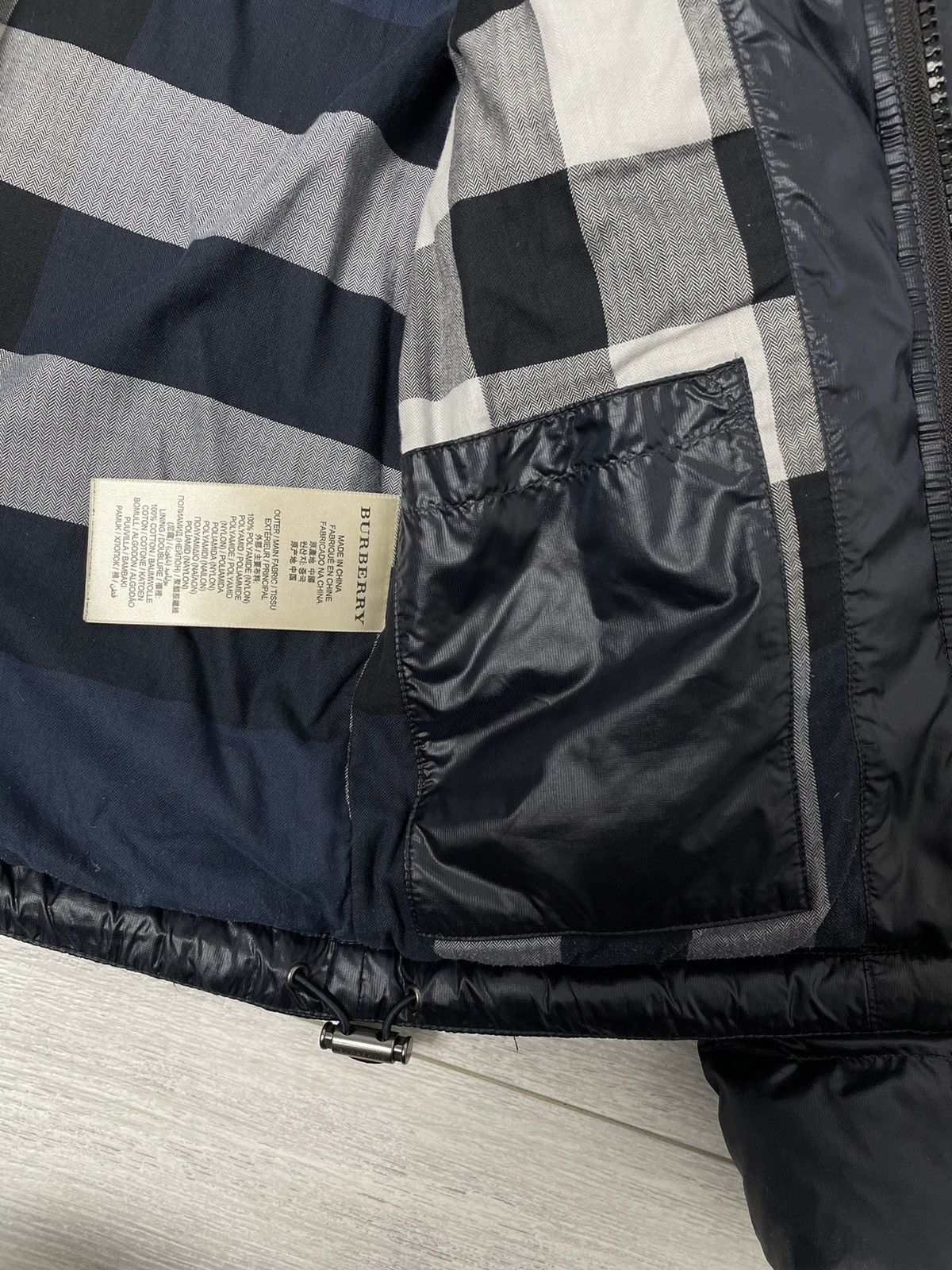 Burberry Burberry Brit Down Navy Blue Nova Check Size XS/S Size US XS / EU 42 / 0 - 7 Thumbnail