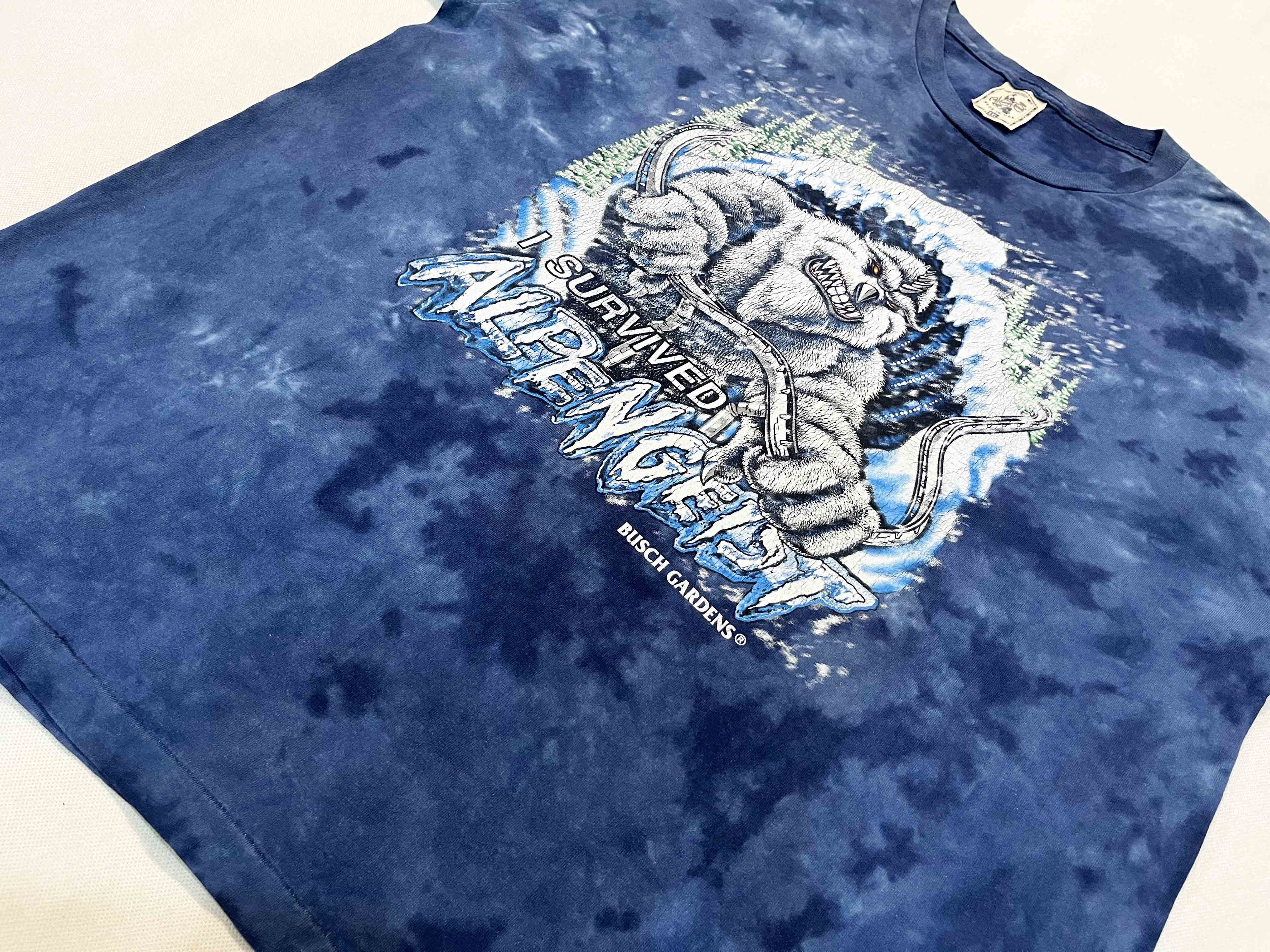 Vintage Vintage Alore Busch Garden I Survived Alpengeist T-Shirt Size US XXL / EU 58 / 5 - 6 Thumbnail