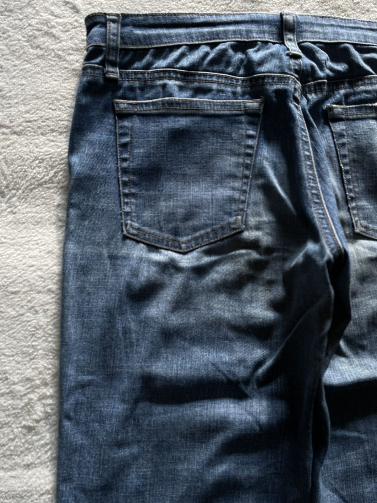 Japanese Brand Vintage Sweet Camel Boot Cut Faded Mudwash Dark Blue Jeans Size 30" / US 8 / IT 44 - 15 Thumbnail