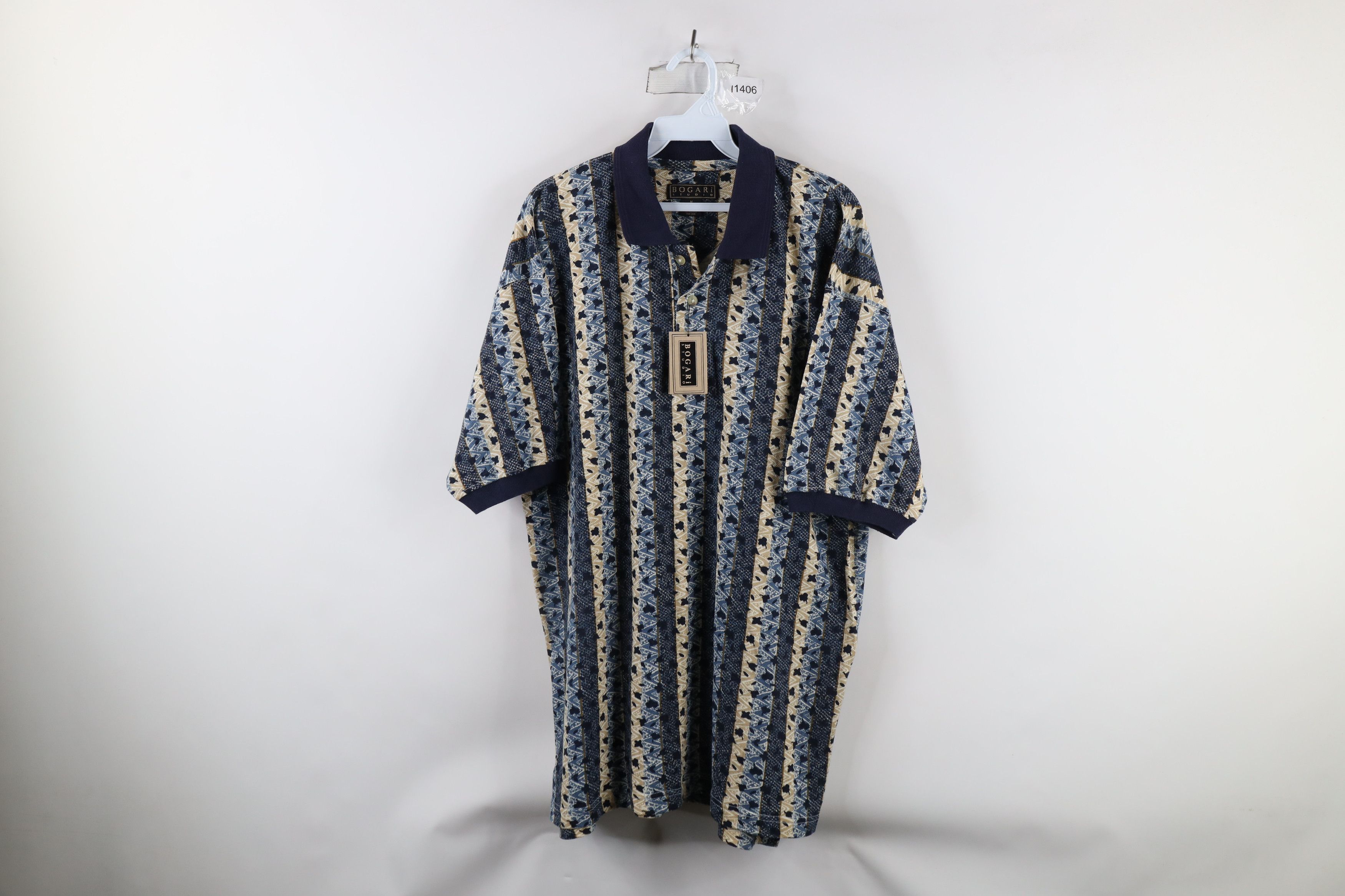 Vintage Deadstock Vintage 90s Streetwear Collared Golf Polo Shirt Size US M / EU 48-50 / 2 - 1 Thumbnail