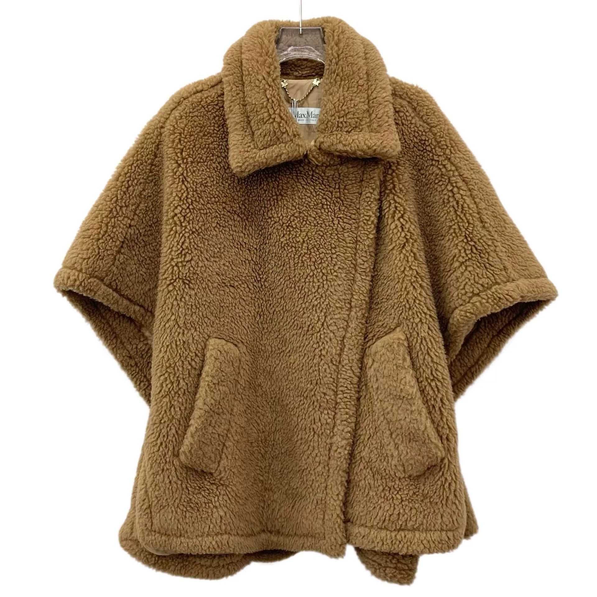 Max Mara maxmara brown camel wool cape coat Size M / US 6-8 / IT 42-44 - 1 Thumbnail