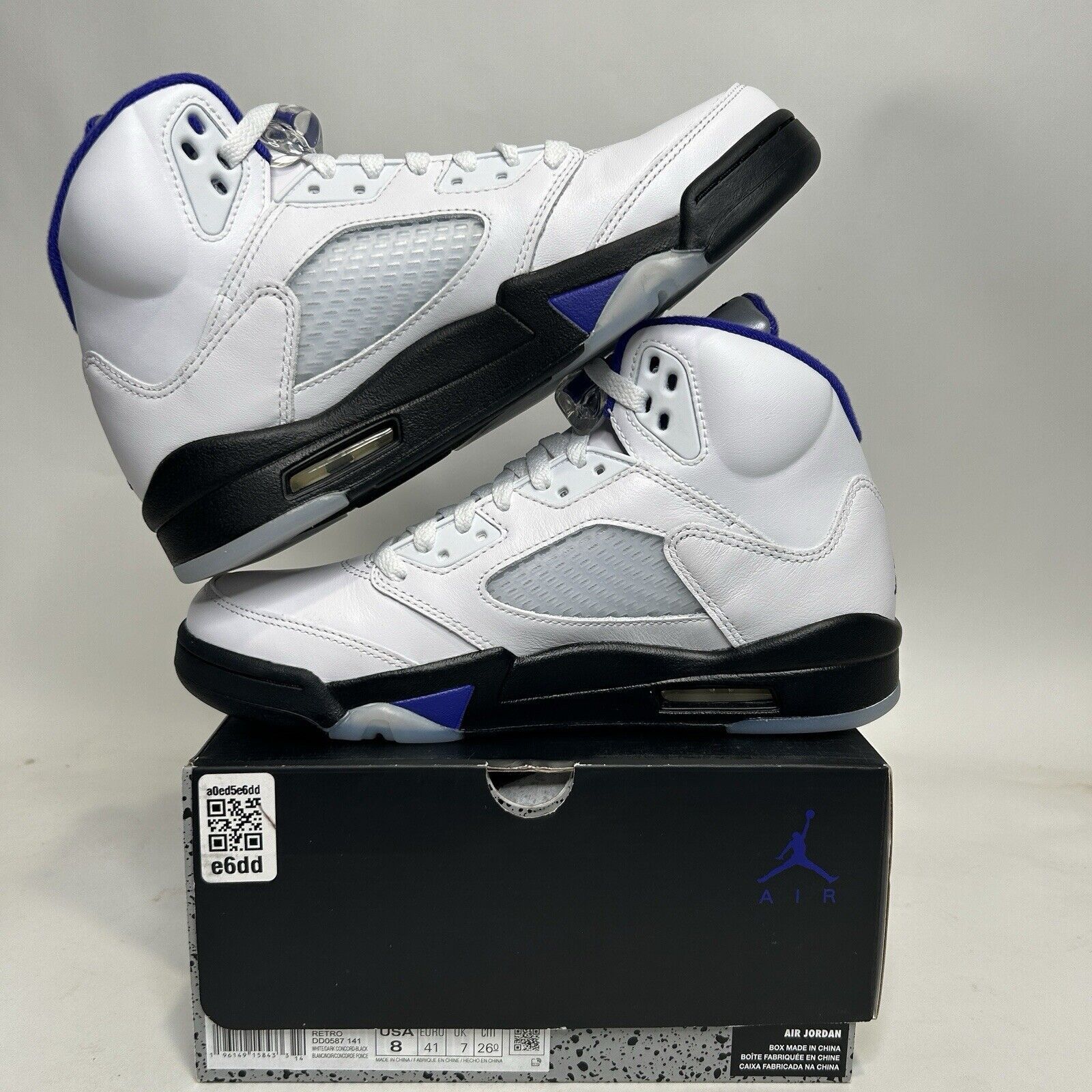 Nike Nike Air Jordan 5 Retro “Dark Concord” 2024 Size US 8 / EU 41 - 3 Thumbnail