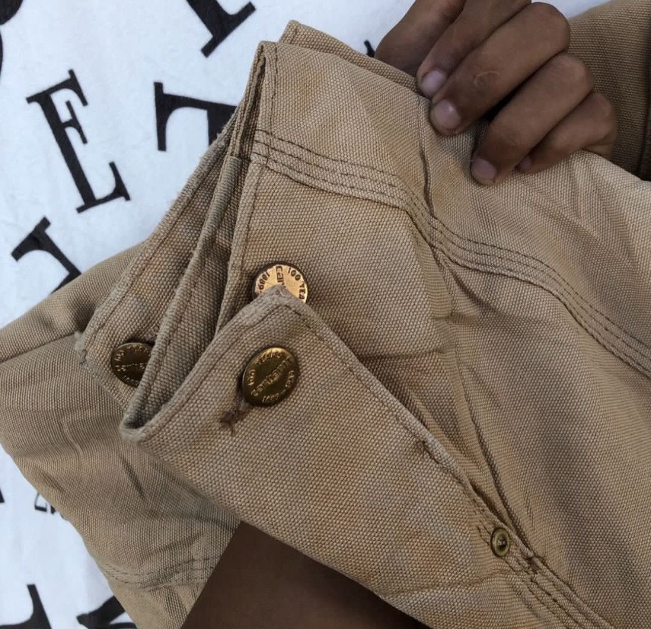 Carhartt 🔥Vintage 90's Carhartt Blanket-lined Michigan/Chore Jacket Size US L / EU 52-54 / 3 - 9 Thumbnail