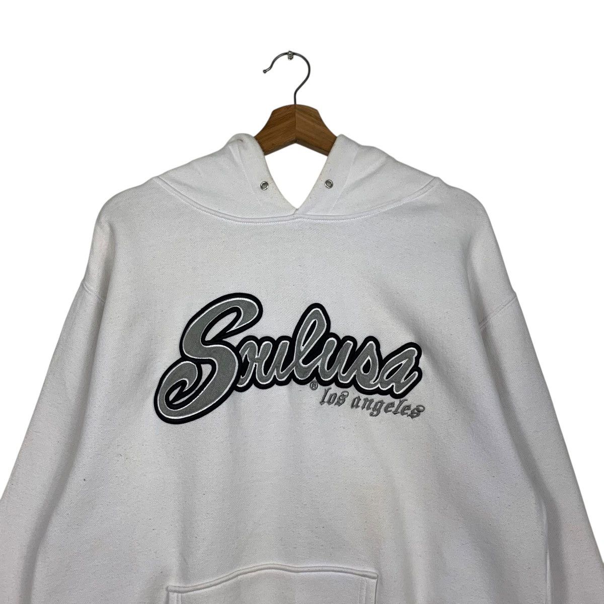 Japanese Brand SOUL USA Los Angeles Big Logo Pullover Hoodies #1770-C78 Size US L / EU 52-54 / 3 - 11 Thumbnail