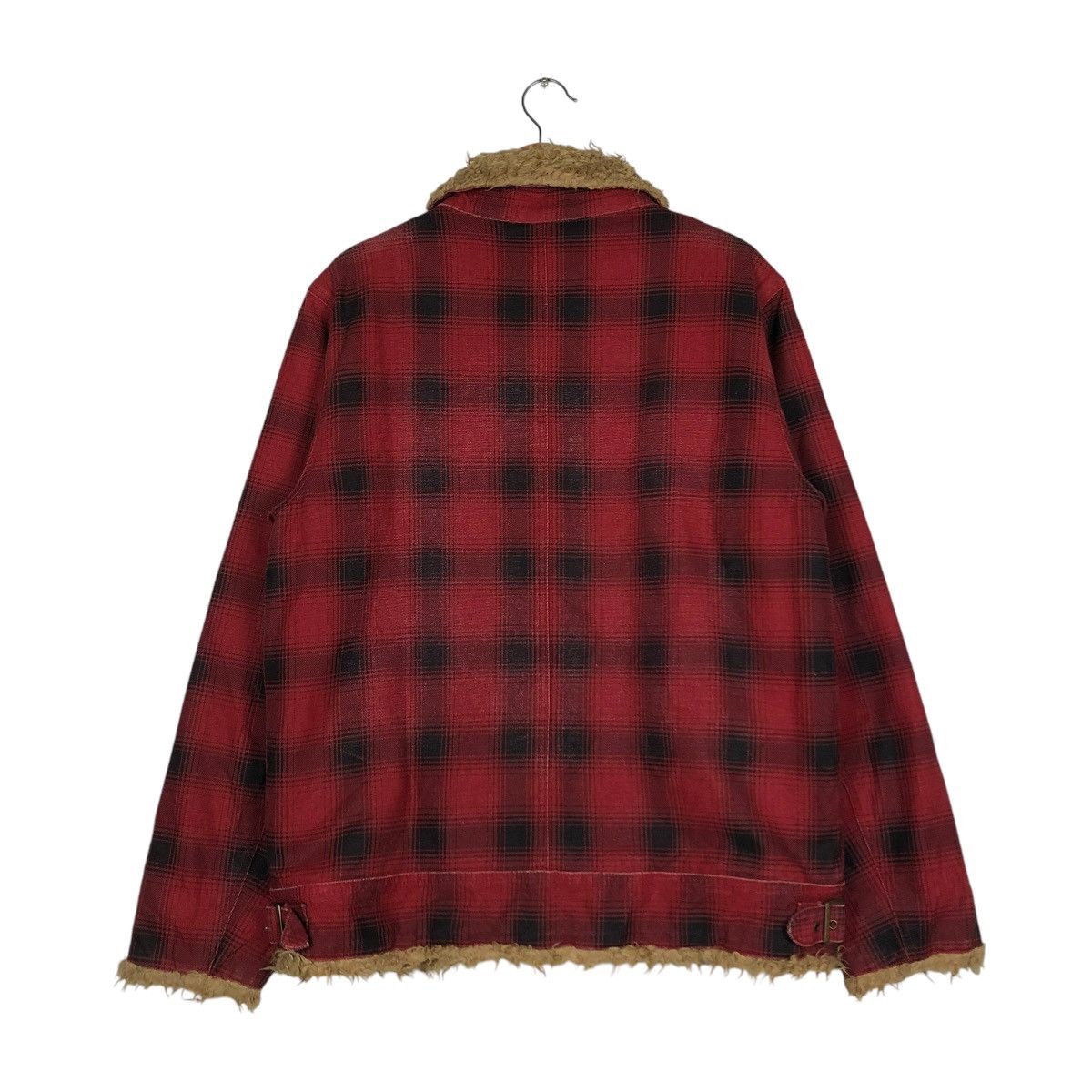Hysteric Glamour 🔥VTG BIKER JACKET RANCH WEAR MARLONO FUR BLANKET TARTAN Size US L / EU 52-54 / 3 - 10 Thumbnail