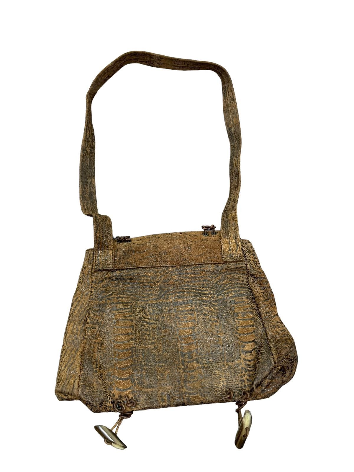 Genuine Leather Full Leather Patina Nicoli Cross Body Bag 3🟩 Size ONE SIZE - 12 Thumbnail