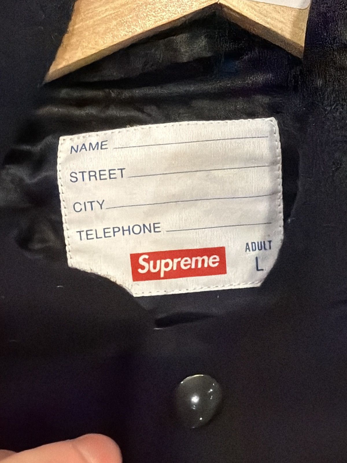 Supreme Supreme King Hooded Varsity Jacket Size US L / EU 52-54 / 3 - 3 Thumbnail