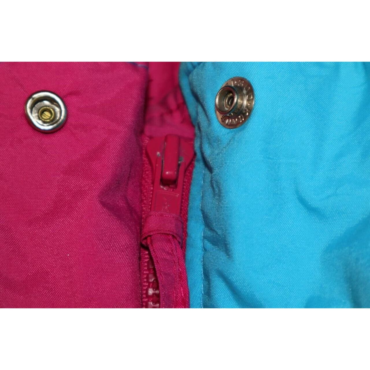 Woolrich Woolen Mills Vintage Woolrich Womens Neon Pink Blue Windbreaker Jacket M Size M / US 6-8 / IT 42-44 - 7 Thumbnail