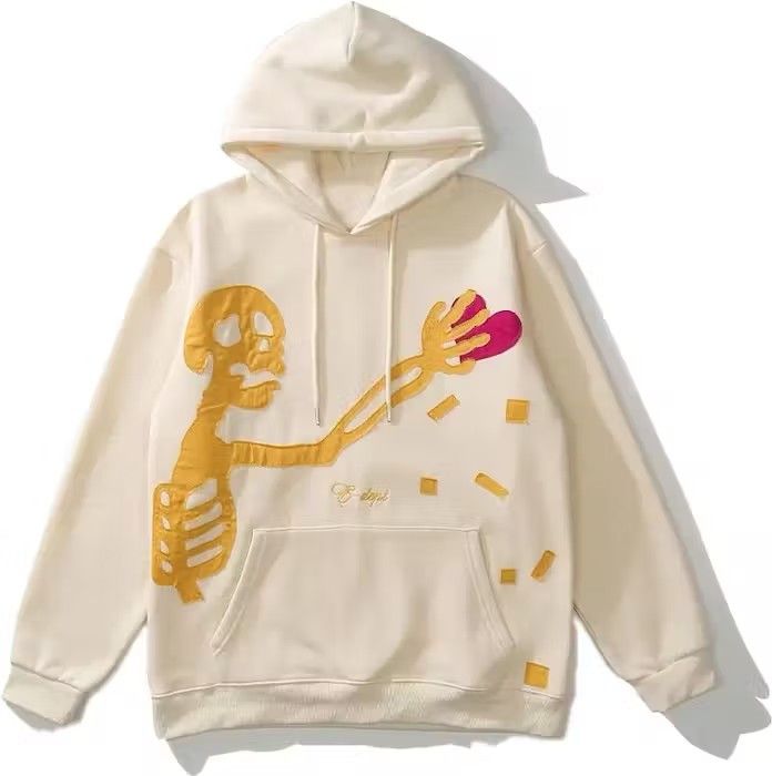 Japanese Brand Skeleton Patch Fleece Hoodie Size US L / EU 52-54 / 3 - 1 Thumbnail