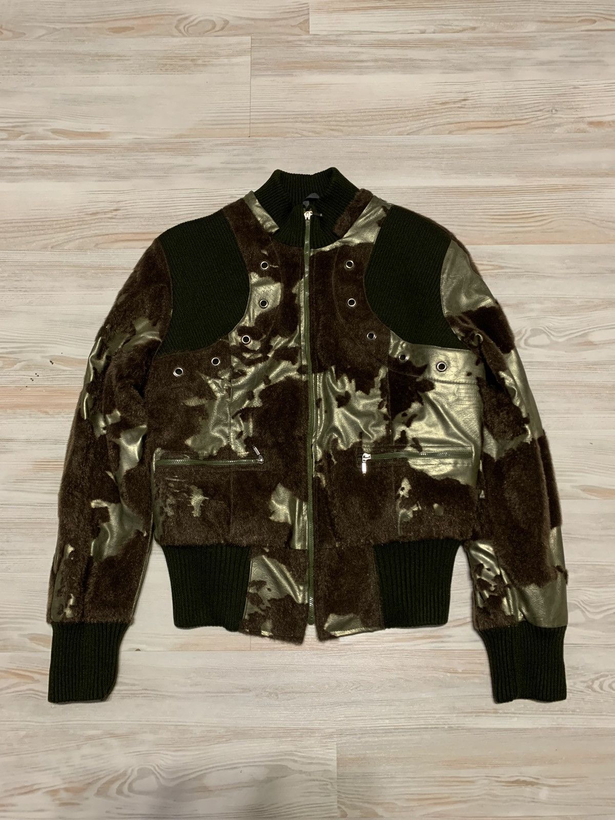 If Six Was Nine × Vintage Avantgarde bomber jacket with mini fur Size M / US 6-8 / IT 42-44 - 1 Thumbnail