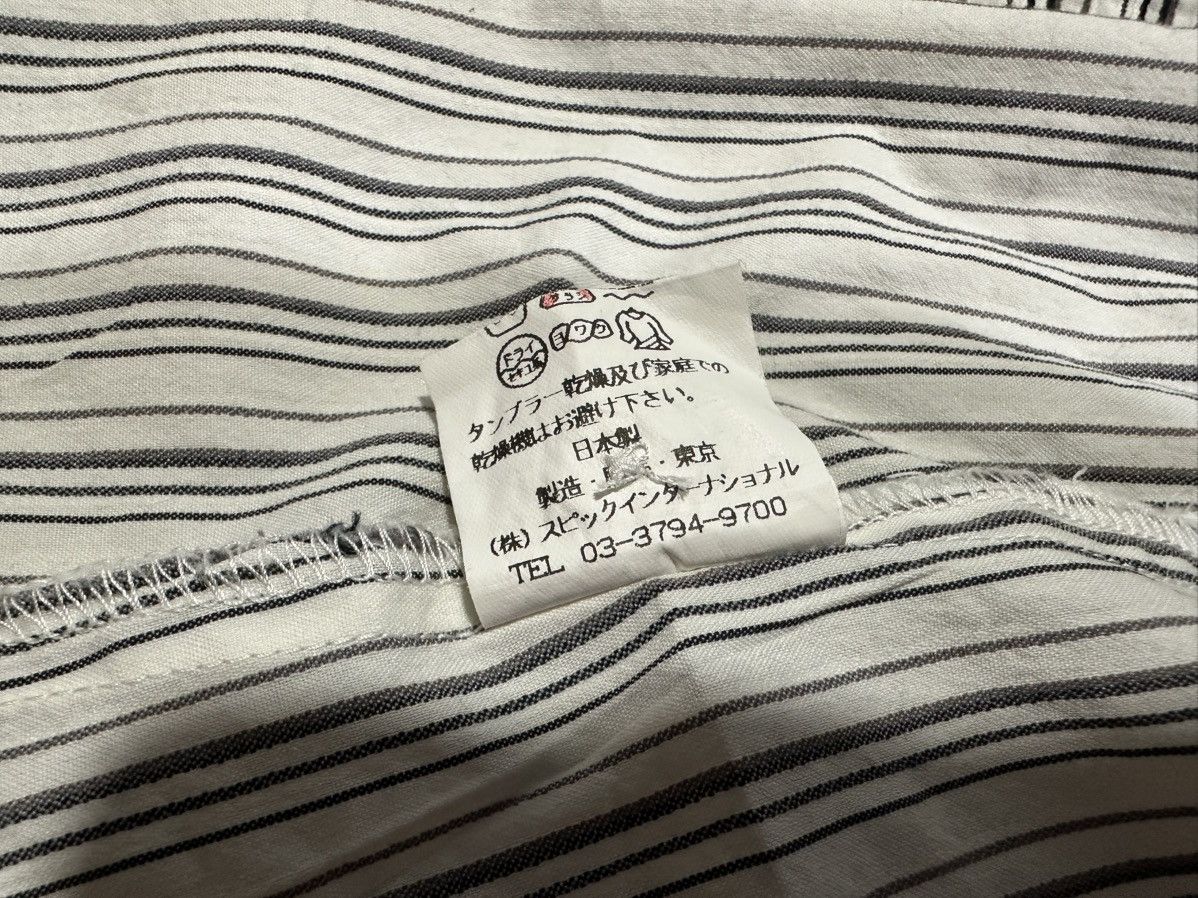 If Six Was Nine × Japanese Brand × Tornado Mart 🔥Y2K Archived Tornado Mart Striped Shirt Hidden Button Size US L / EU 52-54 / 3 - 13 Thumbnail