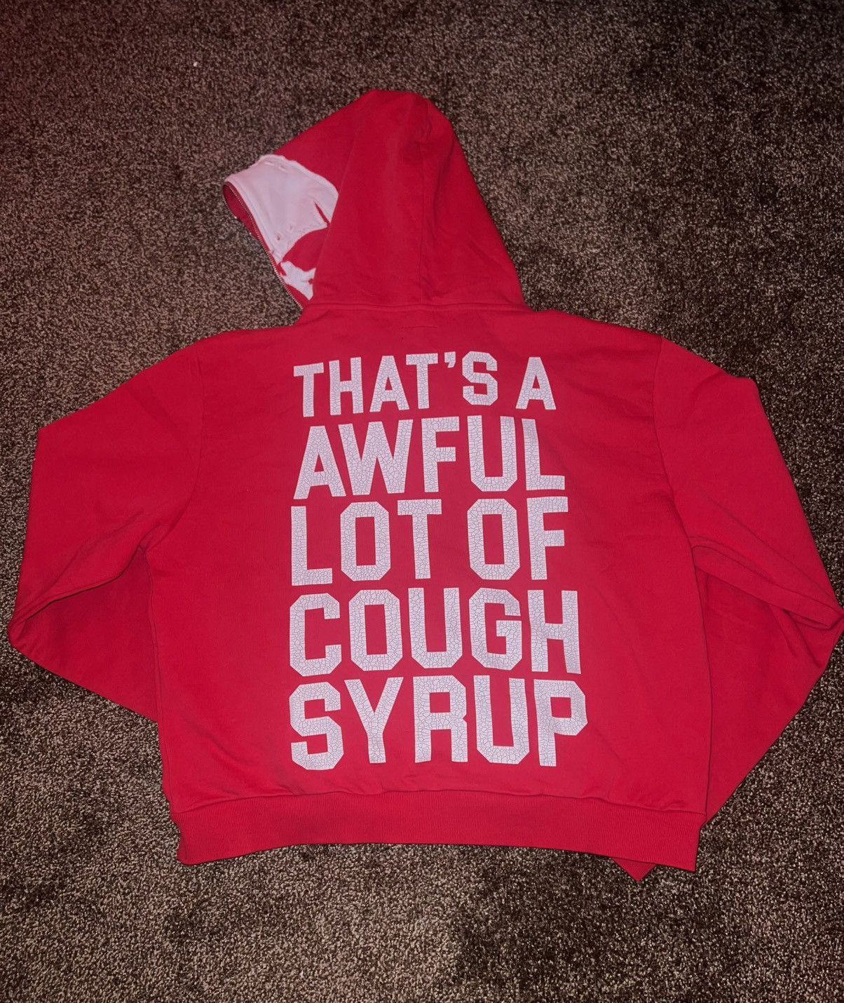 Awful Lot of Cough Syrup Awful Lot Of Cough Syrup Red Reaper Full Zip Hoodie Size US XL / EU 56 / 4 - 4 Thumbnail