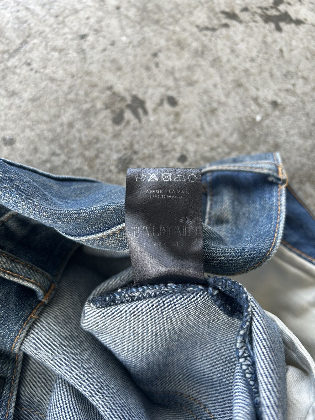 Balmain Balmain Homme SS13 Dirty Wash Jeans Size US 34 / EU 50 - 6 Thumbnail