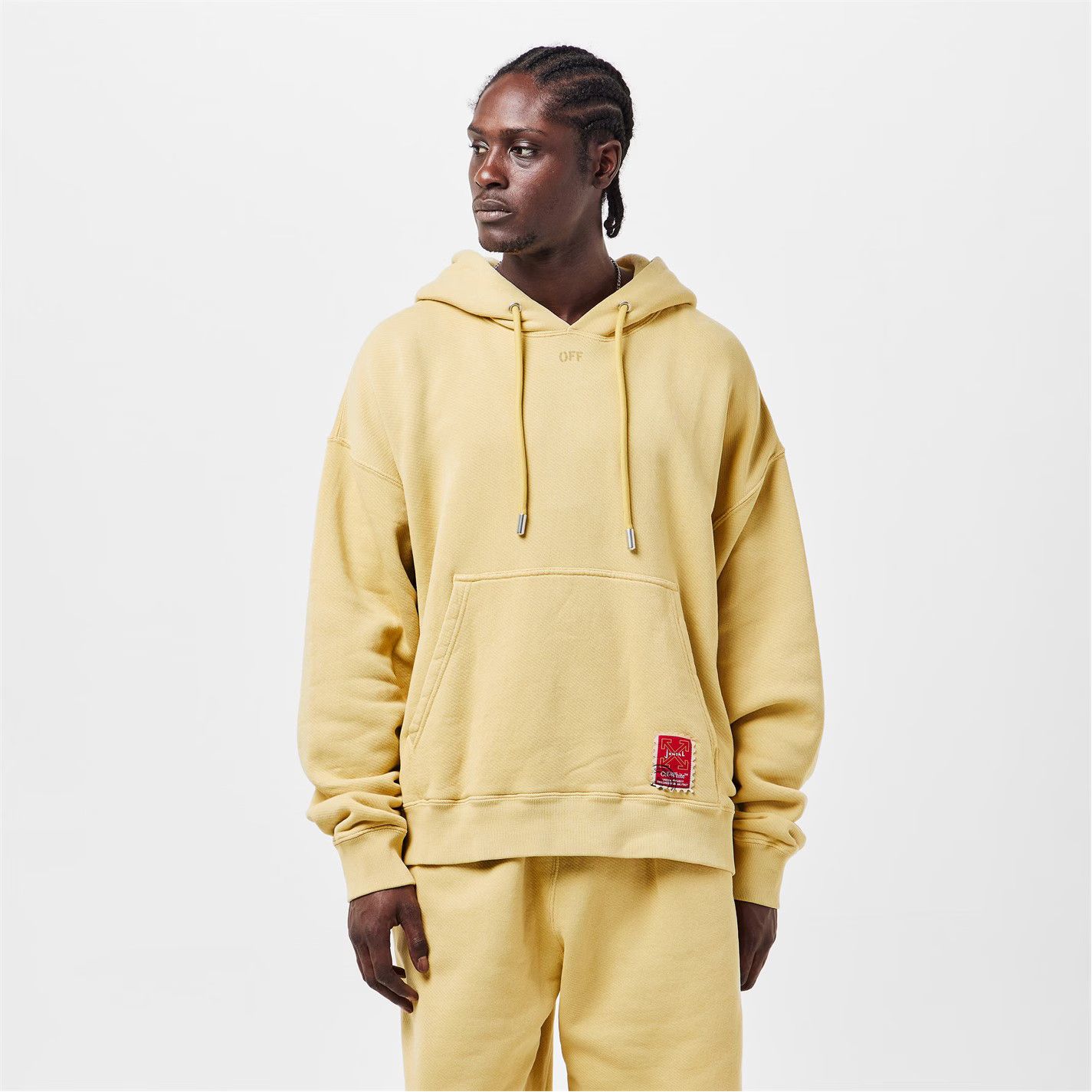 Off-White o1g2r1mq0226 Hoodie In Mustard Yellow Size US XS / EU 42 / 0 - 3 Thumbnail