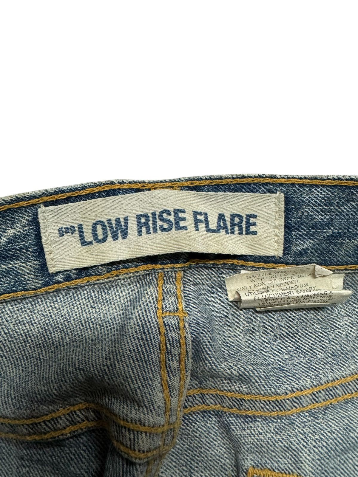 Gap 💥FLARE💥VTG GAP LOW RISE FLARE MUD-WASHED GRUNGE DISTRESSED Size US 27 - 7 Thumbnail