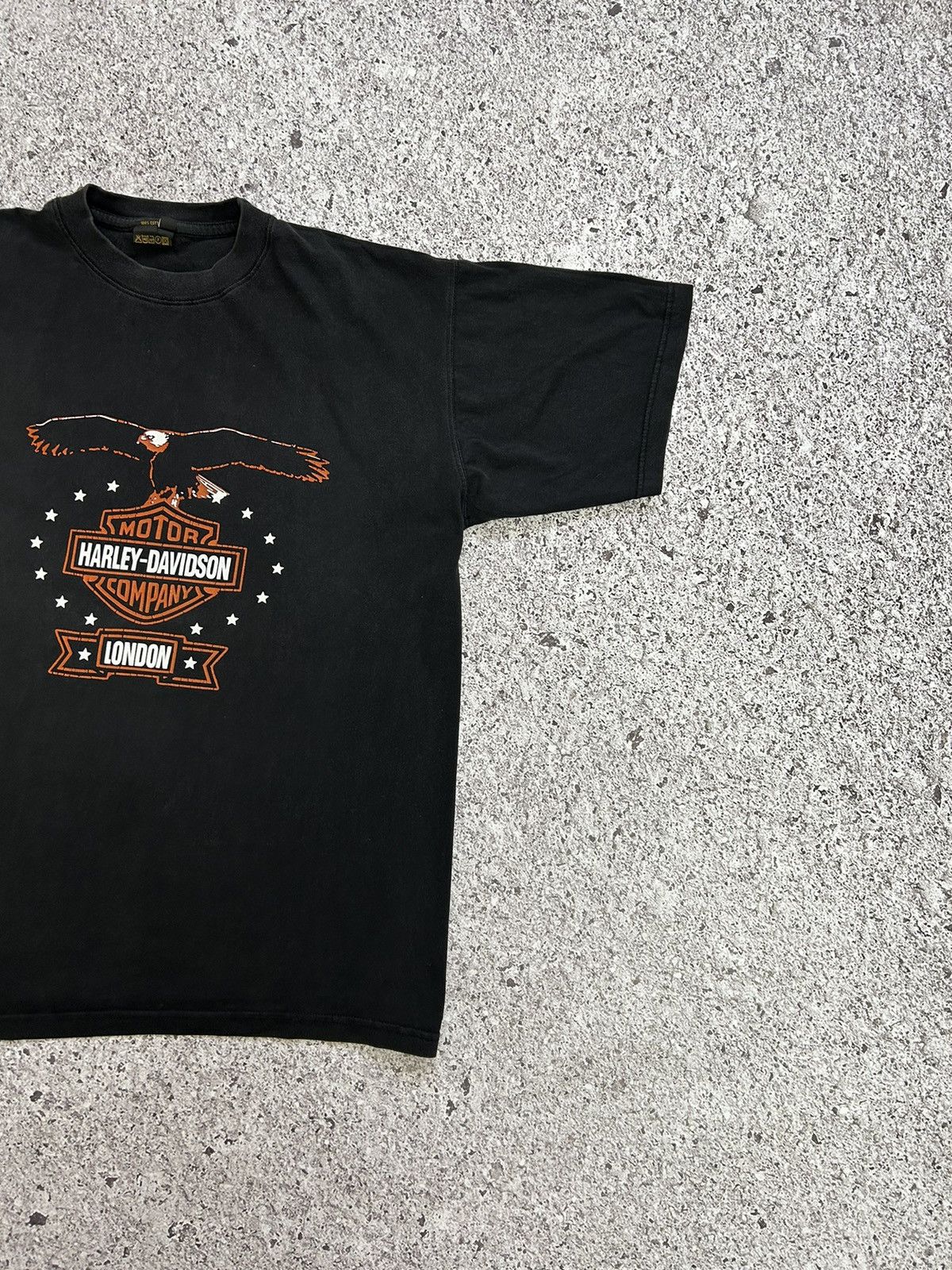Band Tees × Harley Davidson × Vintage 🦅 Vintage Harley Davidson London Logo Eagle T-Shirt Size US XXL / EU 58 / 5 - 4 Thumbnail