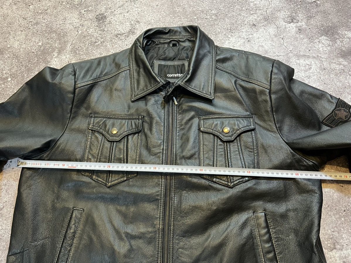 Genuine Leather VTG Rare Army Air Force Military Pilot Leather Jacket Size US XL / EU 56 / 4 - 15 Thumbnail