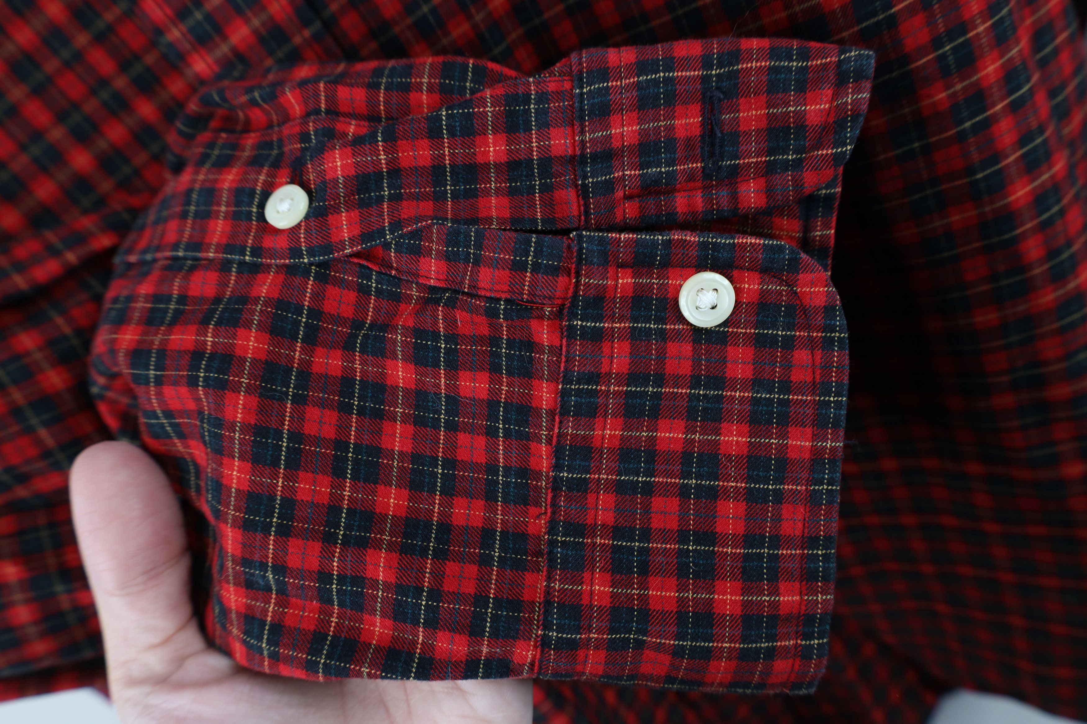 Ralph Lauren Vintage 90s Ralph Lauren Button Down Shirt Red Plaid Size US XL / EU 56 / 4 - 5 Thumbnail