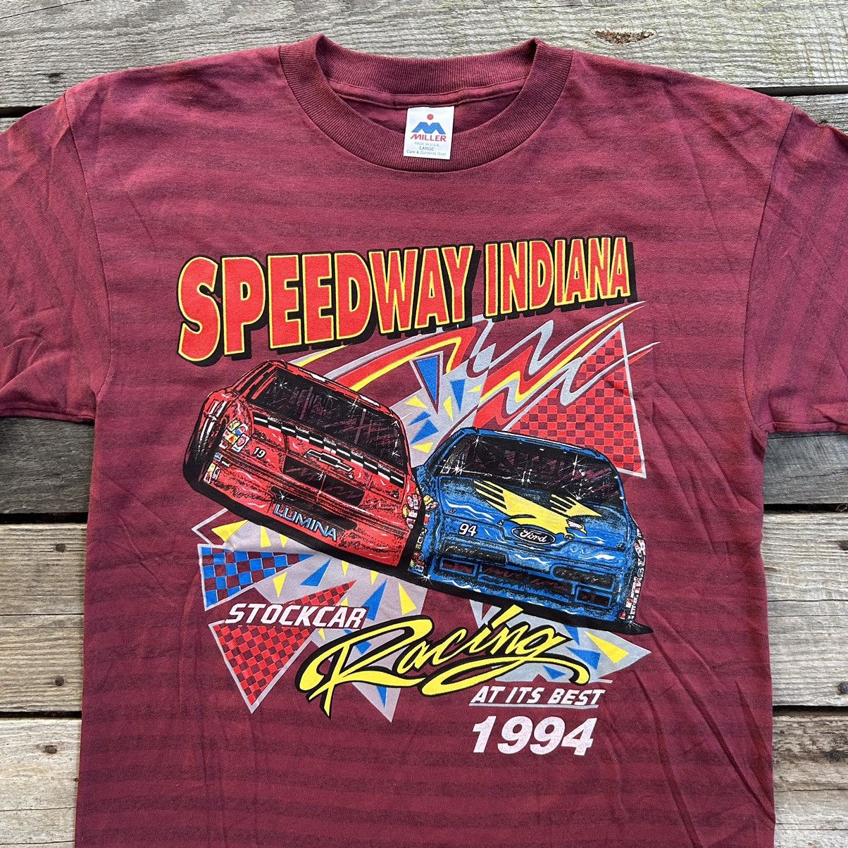 NASCAR × Vintage Vintage 1994 NASCAR Indiana Speedway Racing T Shirt Size US L / EU 52-54 / 3 - 2 Thumbnail