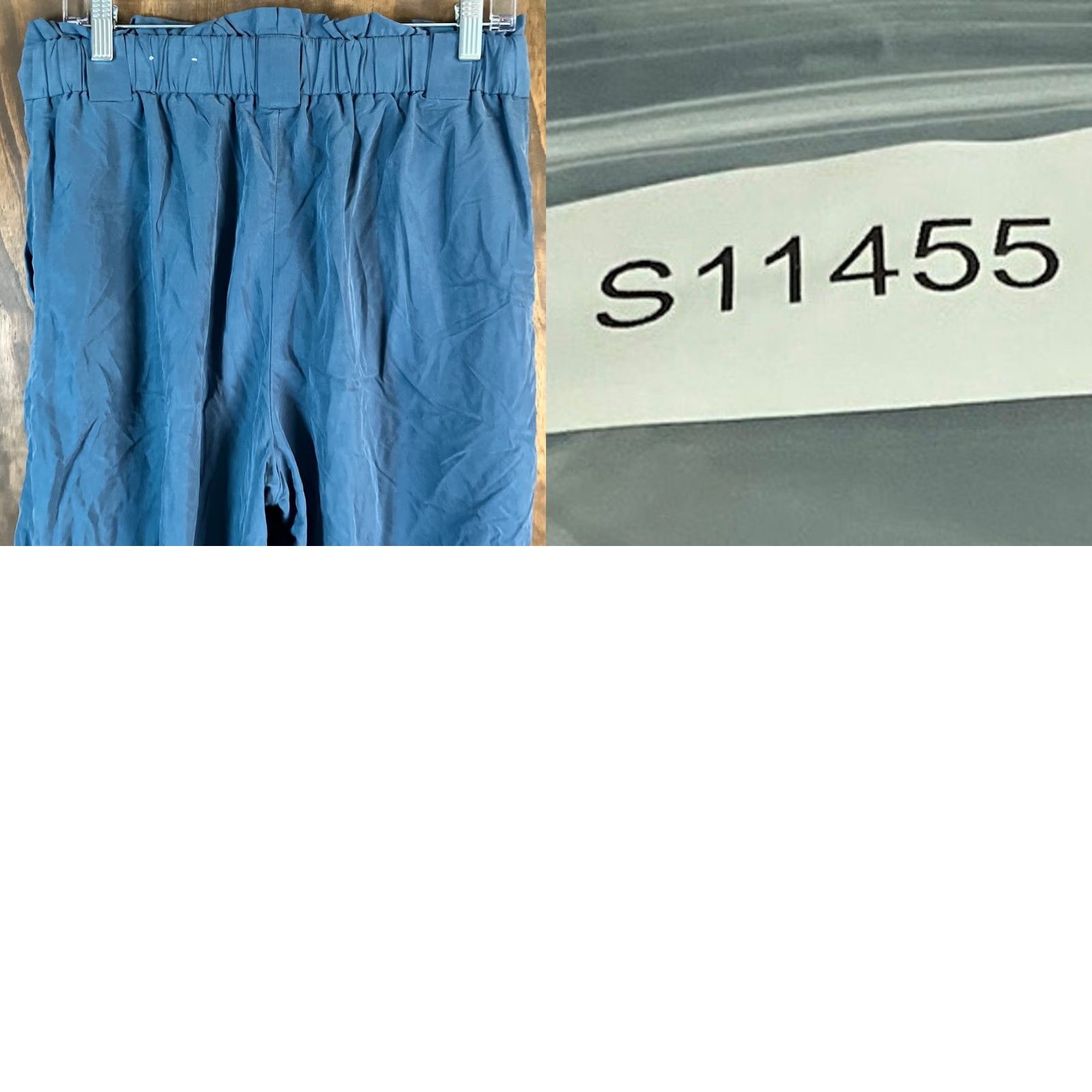 Express Express Womens Pants Blue High Rise Ankle Loose Stretch Medium Size 32" / US 10 / IT 46 - 9 Thumbnail