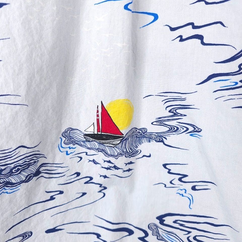 Old Navy Old Navy Shirt Mens 2XL Blue Sailing Camp All Over Print Size US XXL / EU 58 / 5 - 4 Thumbnail