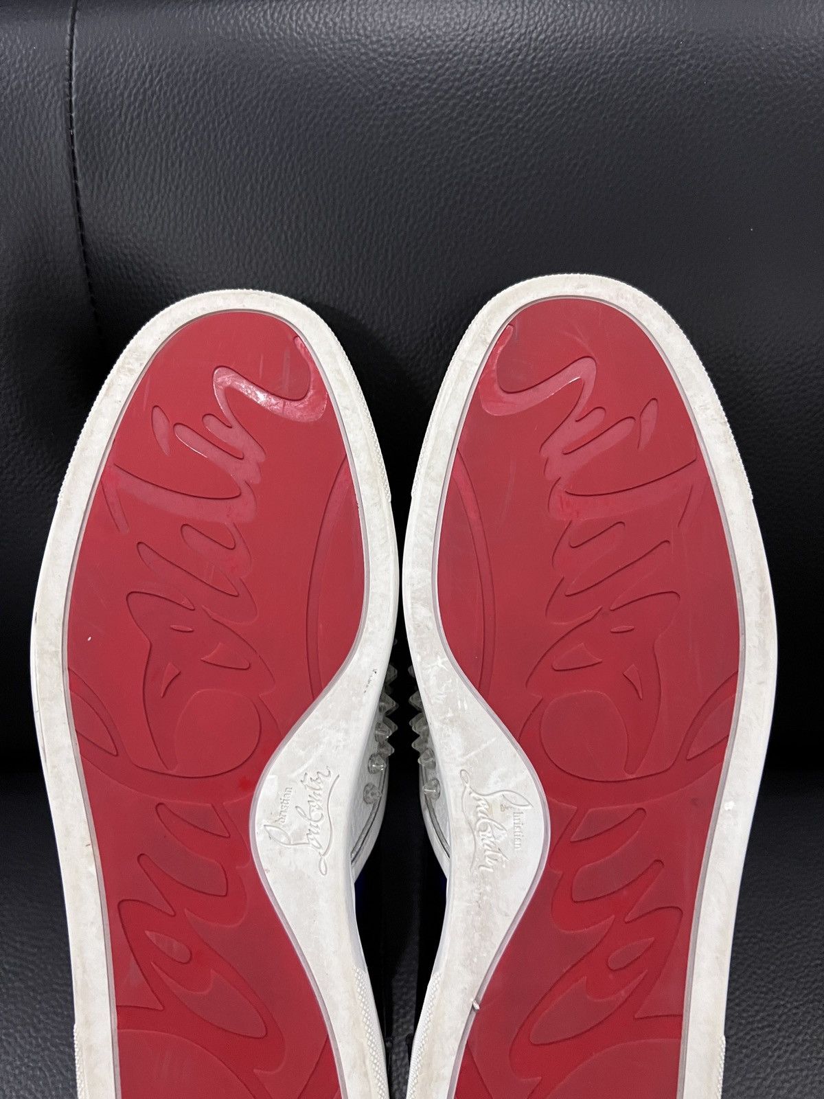 Christian Louboutin Christian Louboutin Transparent Studded Red Sole Sneakers Size US 10.5 / EU 43-44 - 21 Thumbnail