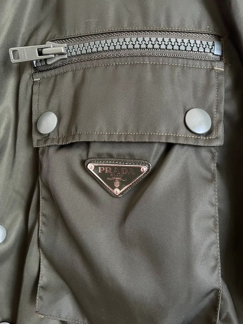 Prada Pradatriangle logo, dark green, shirt 2503-Nextarrow Size US M / EU 48-50 / 2 - 3 Thumbnail