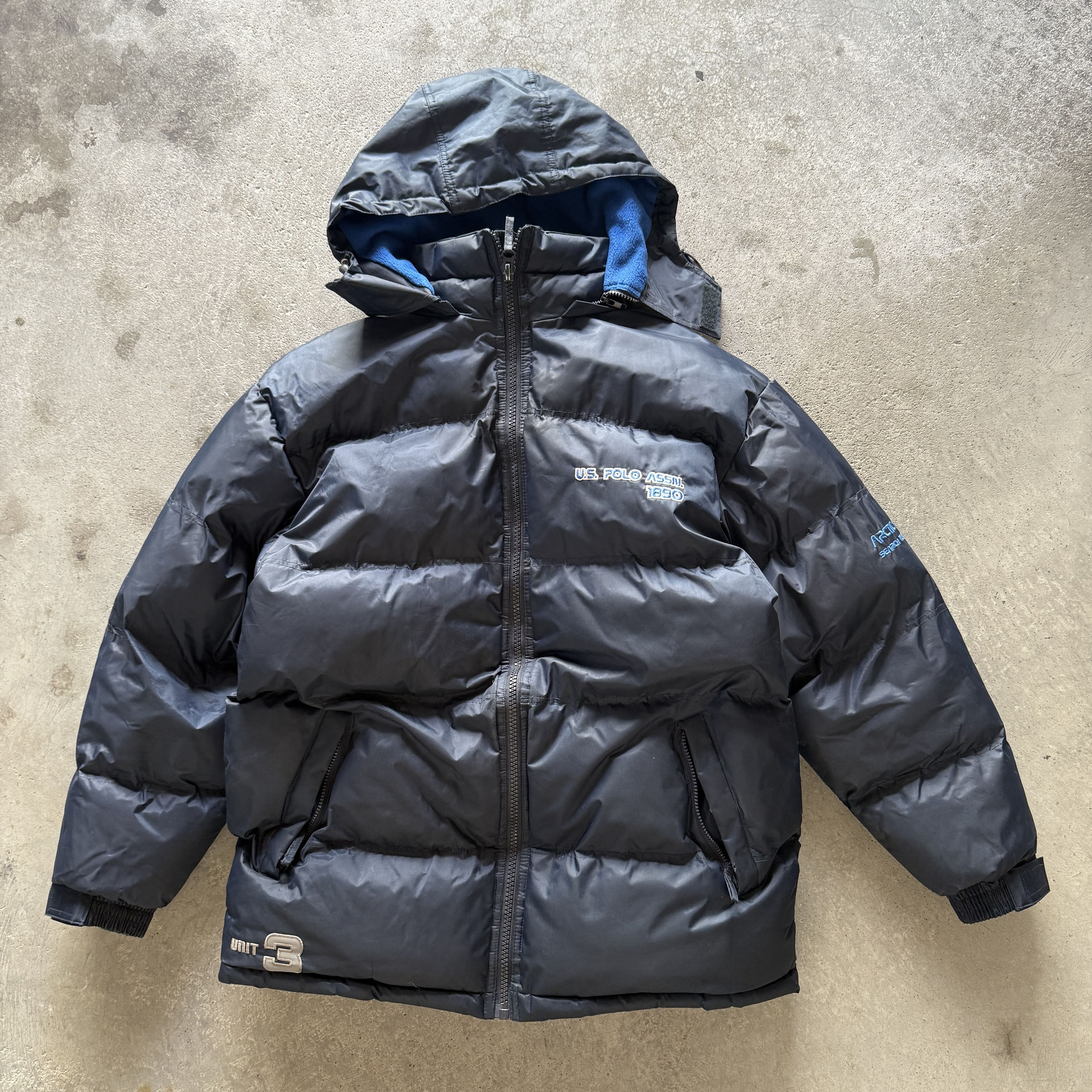 U.S. Polo Assn. vintage us polo assn blue insulated puffer jacket Size US M / EU 48-50 / 2 - 1 Thumbnail