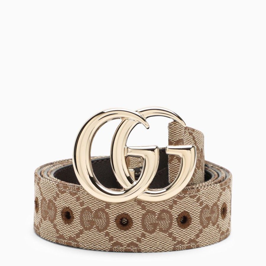 o1d2blof0824 Size: 75 / GG Marmont Thin Belt in Beige