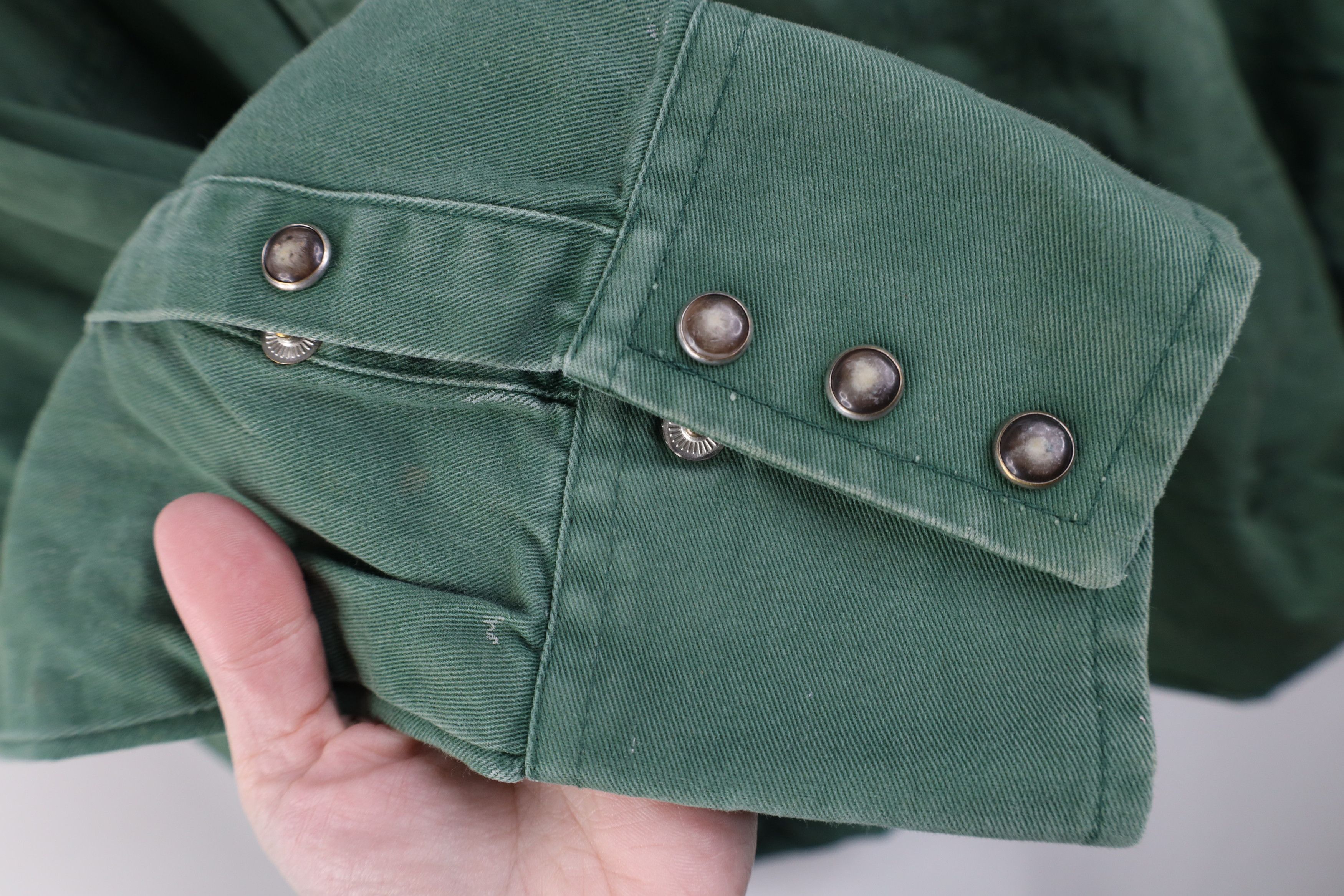Vintage Vintage 90s Streetwear Heavy Twill Western Snap Button Shirt Size US XL / EU 56 / 4 - 9 Thumbnail