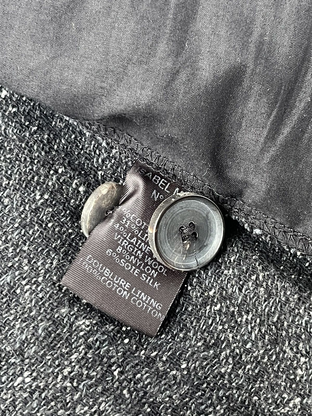 Isabel Marant Isabel Marant Etoile Dark Grey Silk Wool Blazer Jacket Size XS / US 0-2 / IT 36-38 - 12 Thumbnail