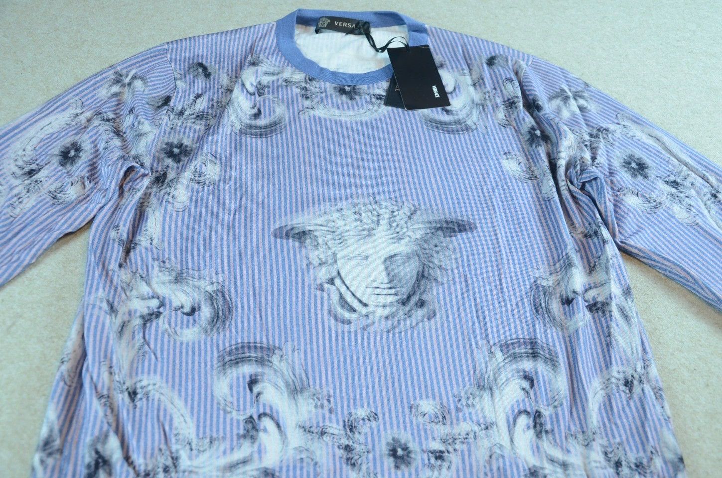 Versace VERSACE Main Line Medusa Print Wool-Silk Knit Sweater Size XL / US 12-14 / IT 48-50 - 2 Thumbnail