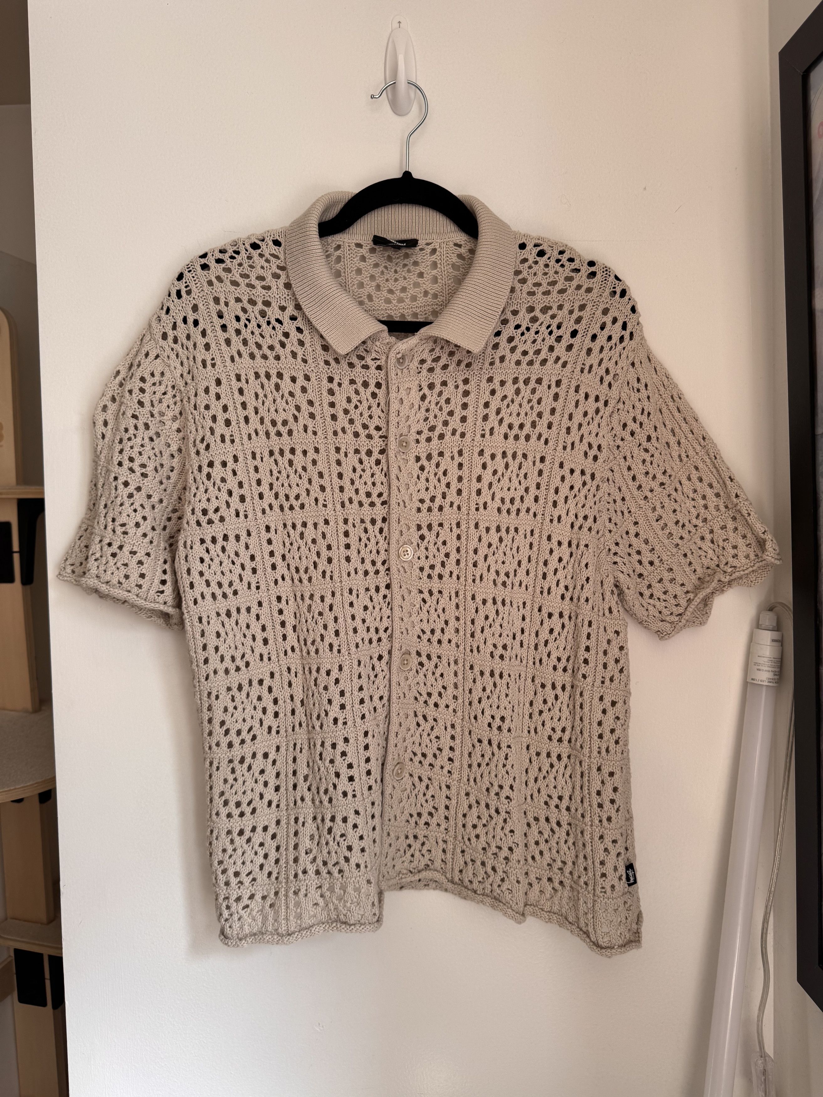 トップス Stussy crochet knit shirts Stussy CROCHET SHIRT knit | eBay