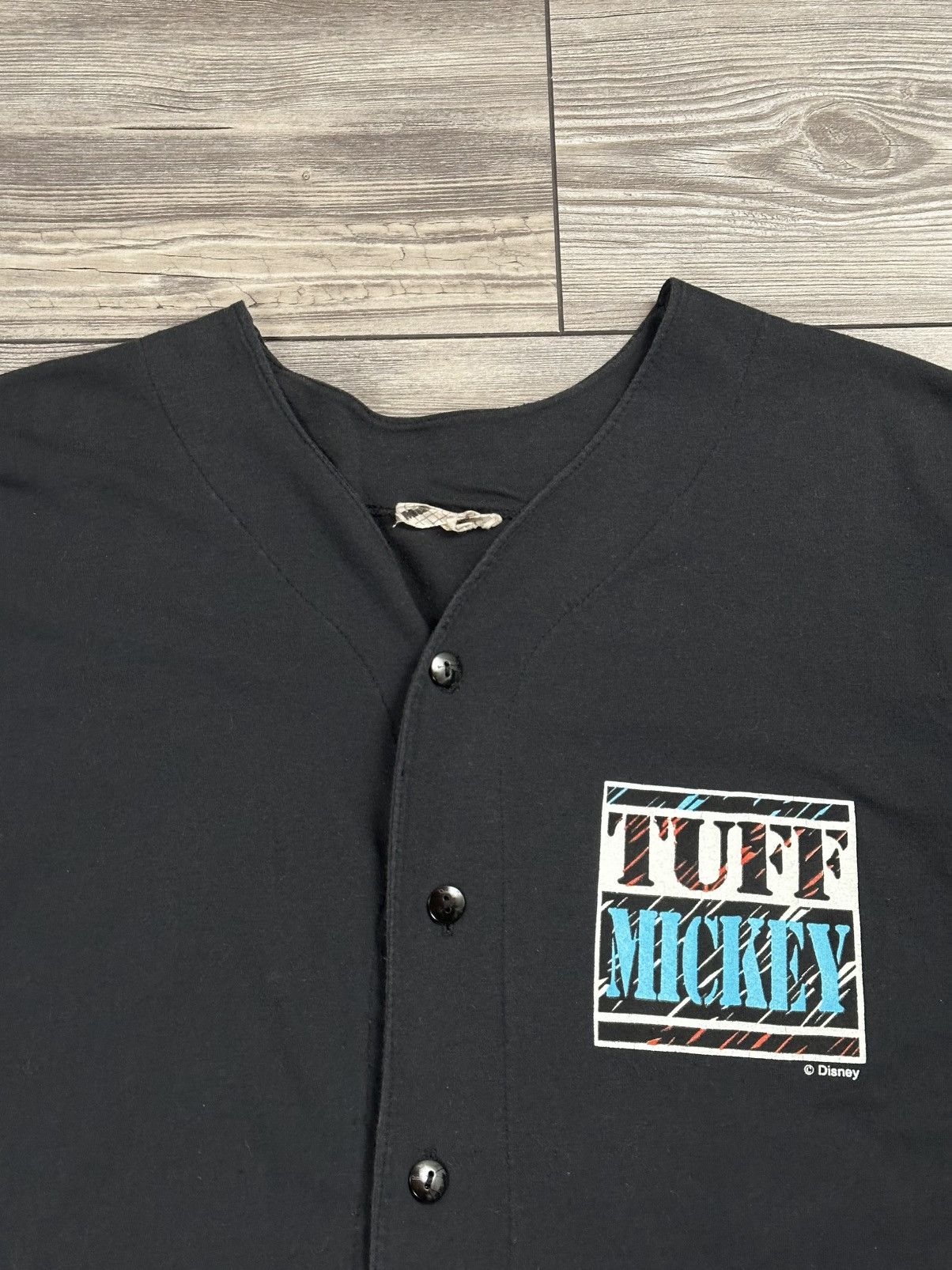 Mickey Mouse Vintage 90’s Disney Mickey Mouse Hockey 3/4 Sleeve Button Up Size US M / EU 48-50 / 2 - 3 Thumbnail