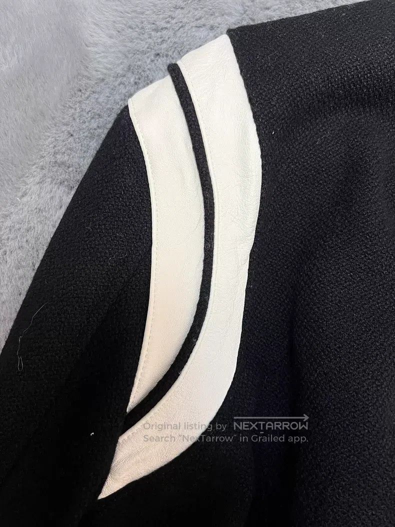 Saint Laurent Paris Saint Laurent Paris Black and White Sheep Leather Patch Wo Size US M / EU 48-50 / 2 - 7 Thumbnail