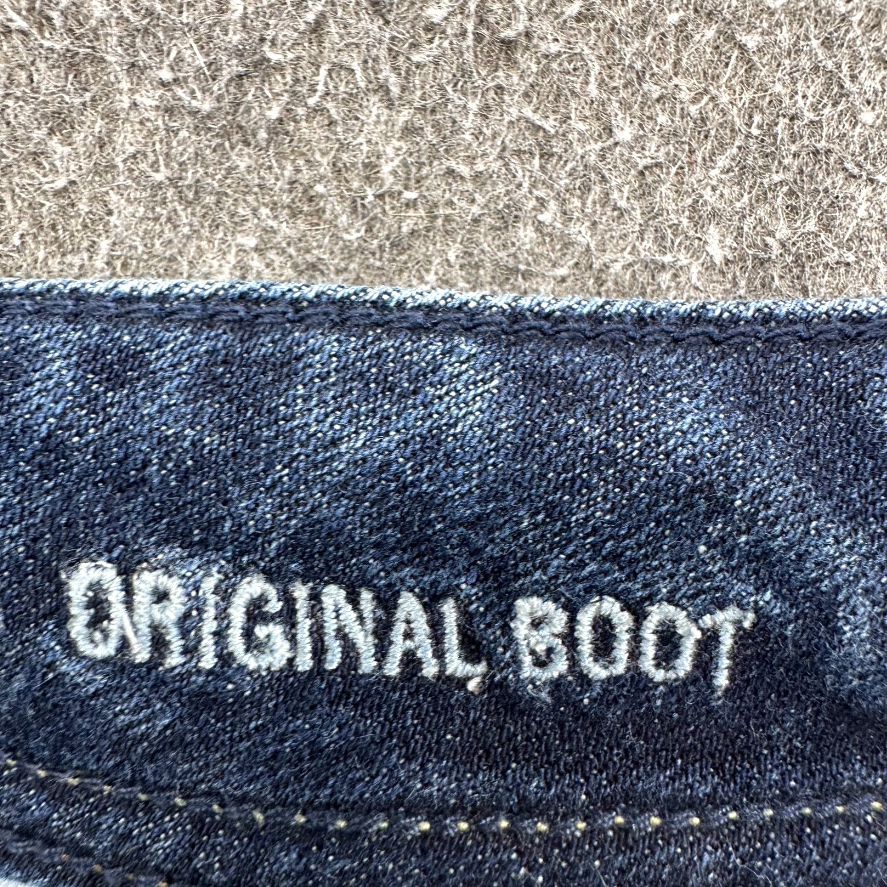 American Eagle Outfitters American Eagle Outfitters Jeans Womens 6 Blue Original Boot Regular Fit Dark Wash Stretch Denim 5-Pocket Cowboy Distressed Regular Womens Jeans Size 28" / US 6 / IT 42 - 4 Thumbnail