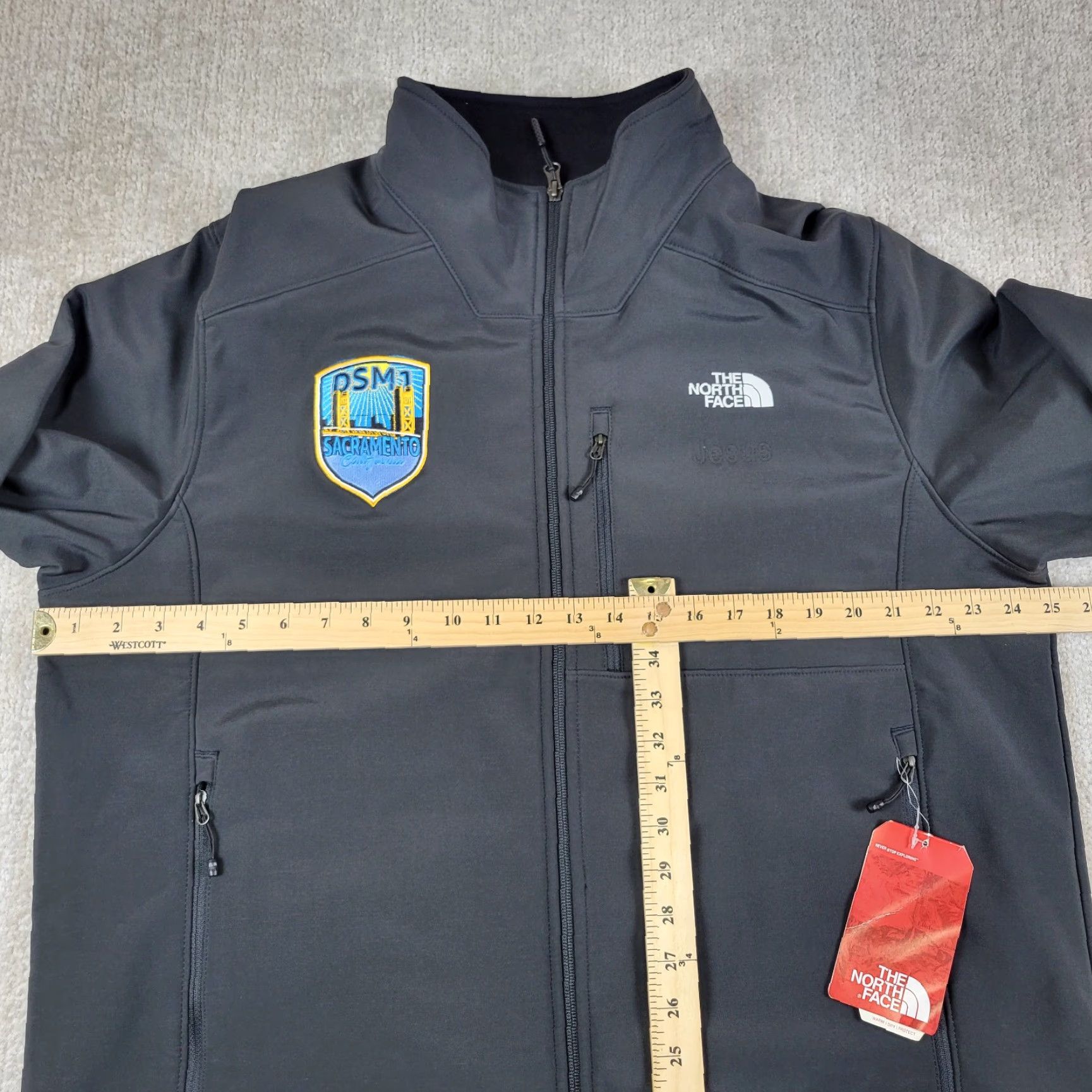 The North Face The North Face Jacket Mens XL Black Full Zip Softshell Windwall Apex Barrier Size US XL / EU 56 / 4 - 5 Thumbnail