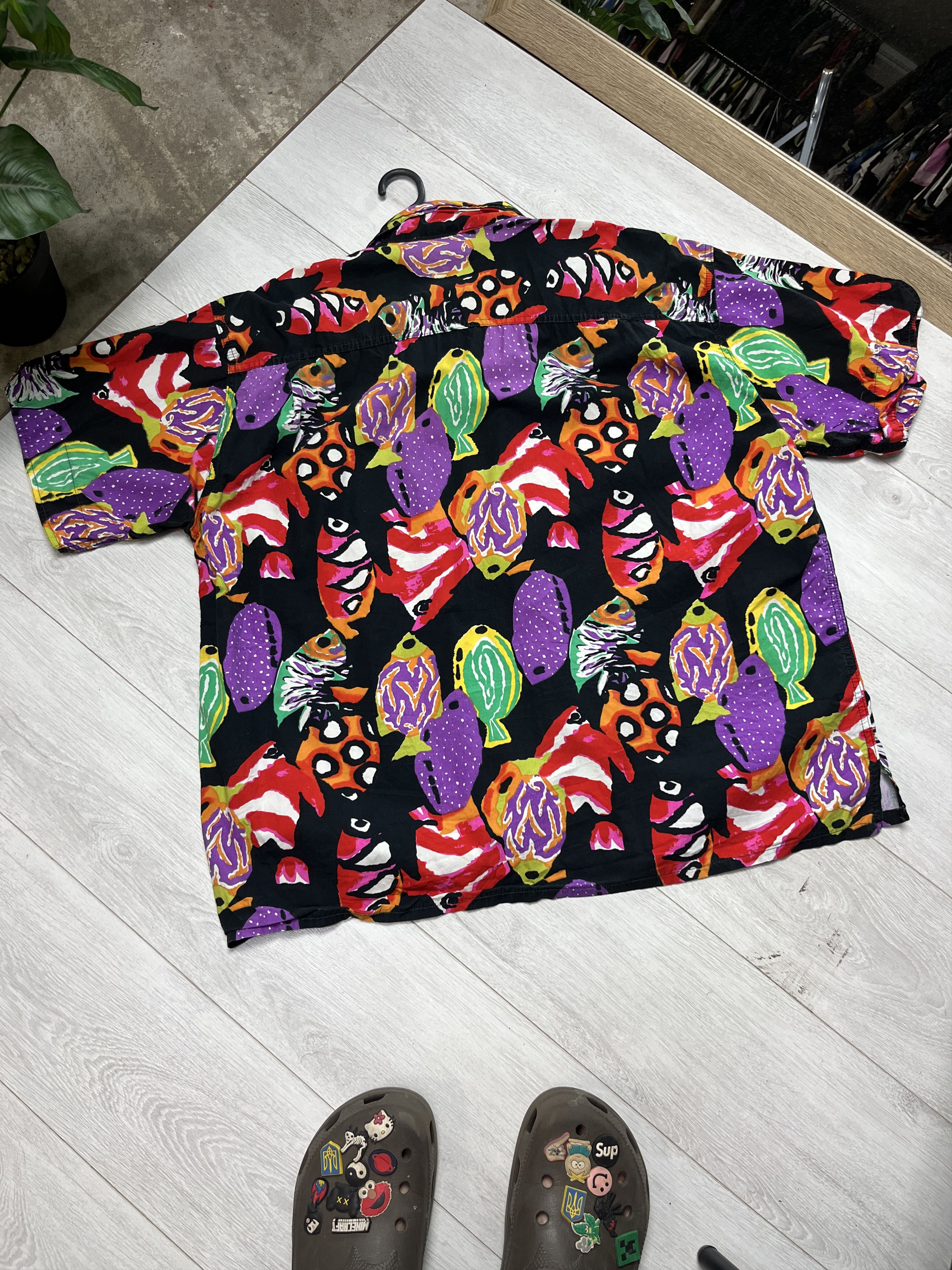 Other VINTAGE 1990s TROPICAL FISH ALOVERA PRINT SHIRT - 784 Size US XL / EU 56 / 4 - 7 Thumbnail