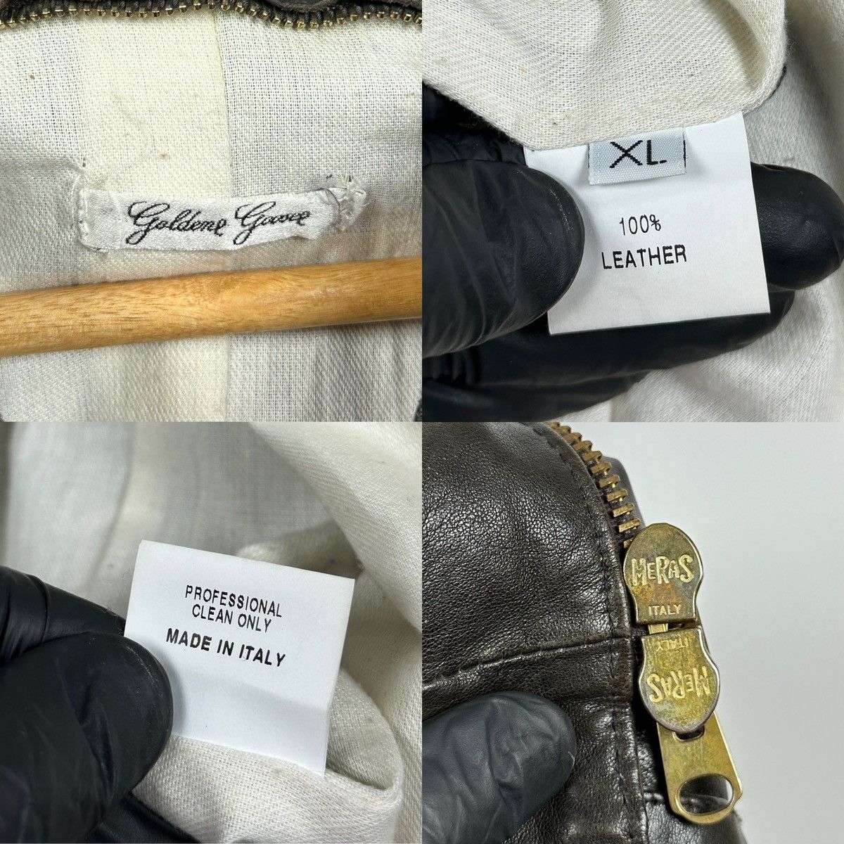 Golden Goose Golden Goose Brown Leather Jacket Size US L / EU 52-54 / 3 - 22 Thumbnail