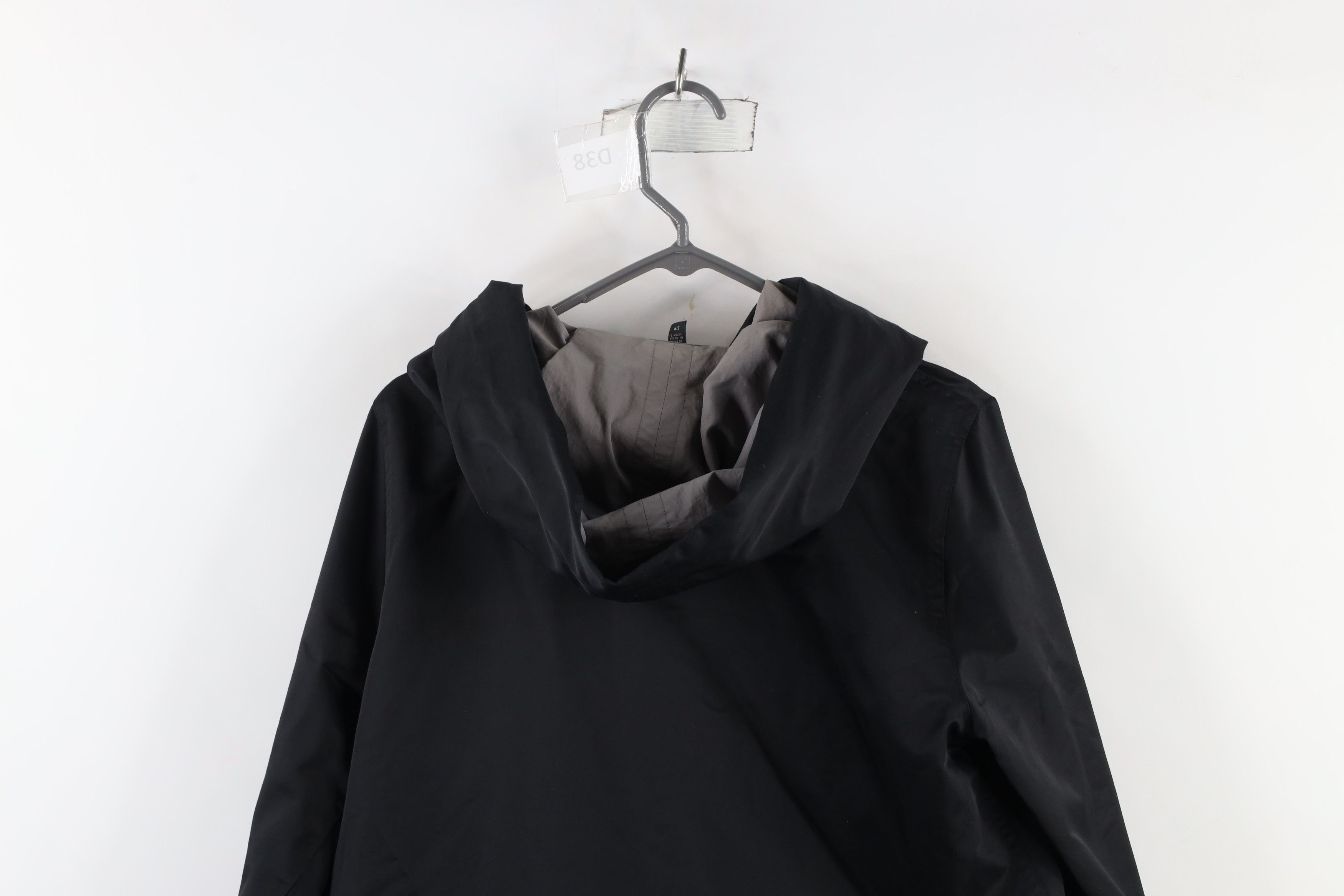 Eileen Fisher × Vintage Eileen Fisher Reversible Button Hooded Jacket Black Gray Size S / US 4 / IT 40 - 10 Thumbnail